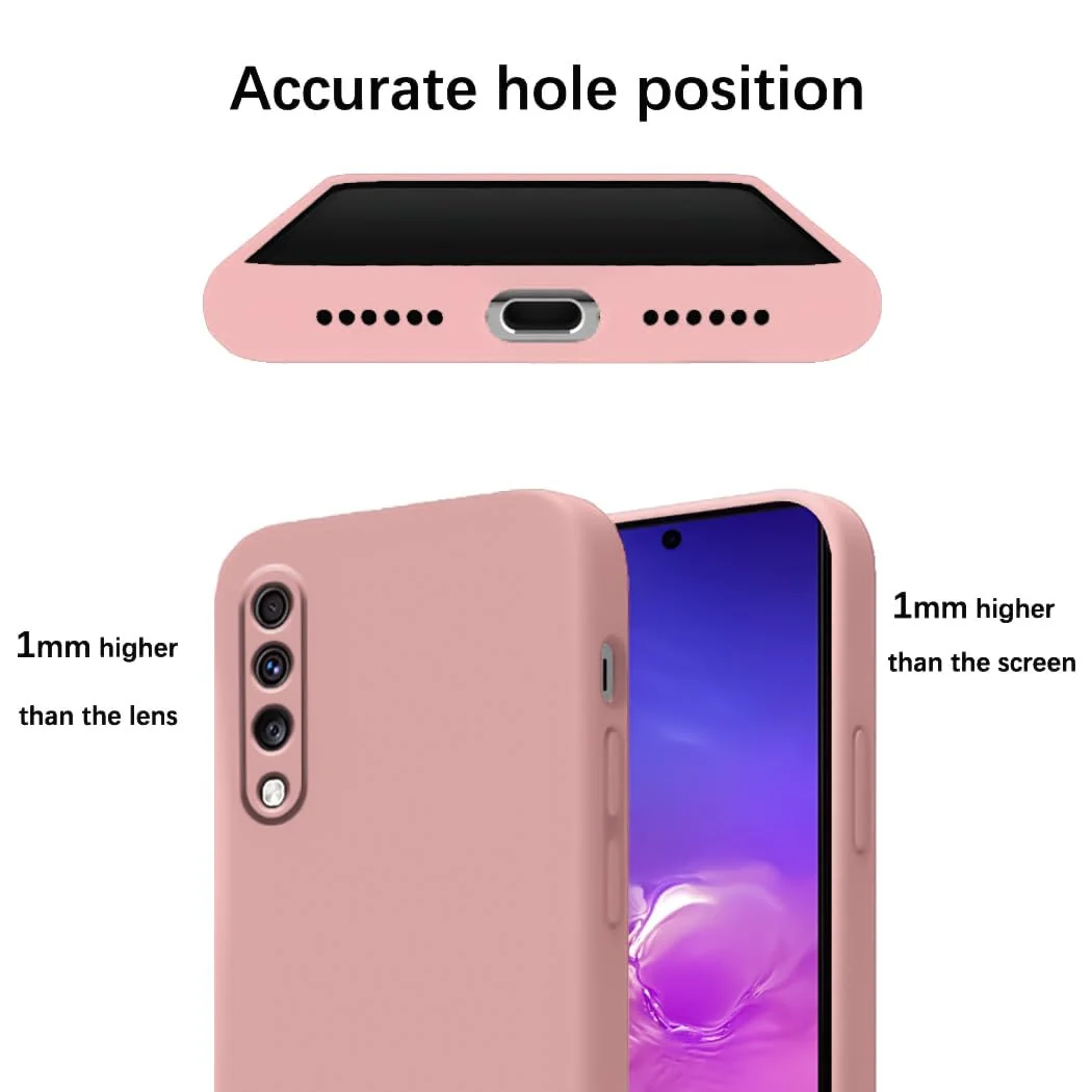 DL3 Mobilak Soft Silicone Gel Bumper Case for Samsung Galaxy A70 / A70s - Pink Sand
