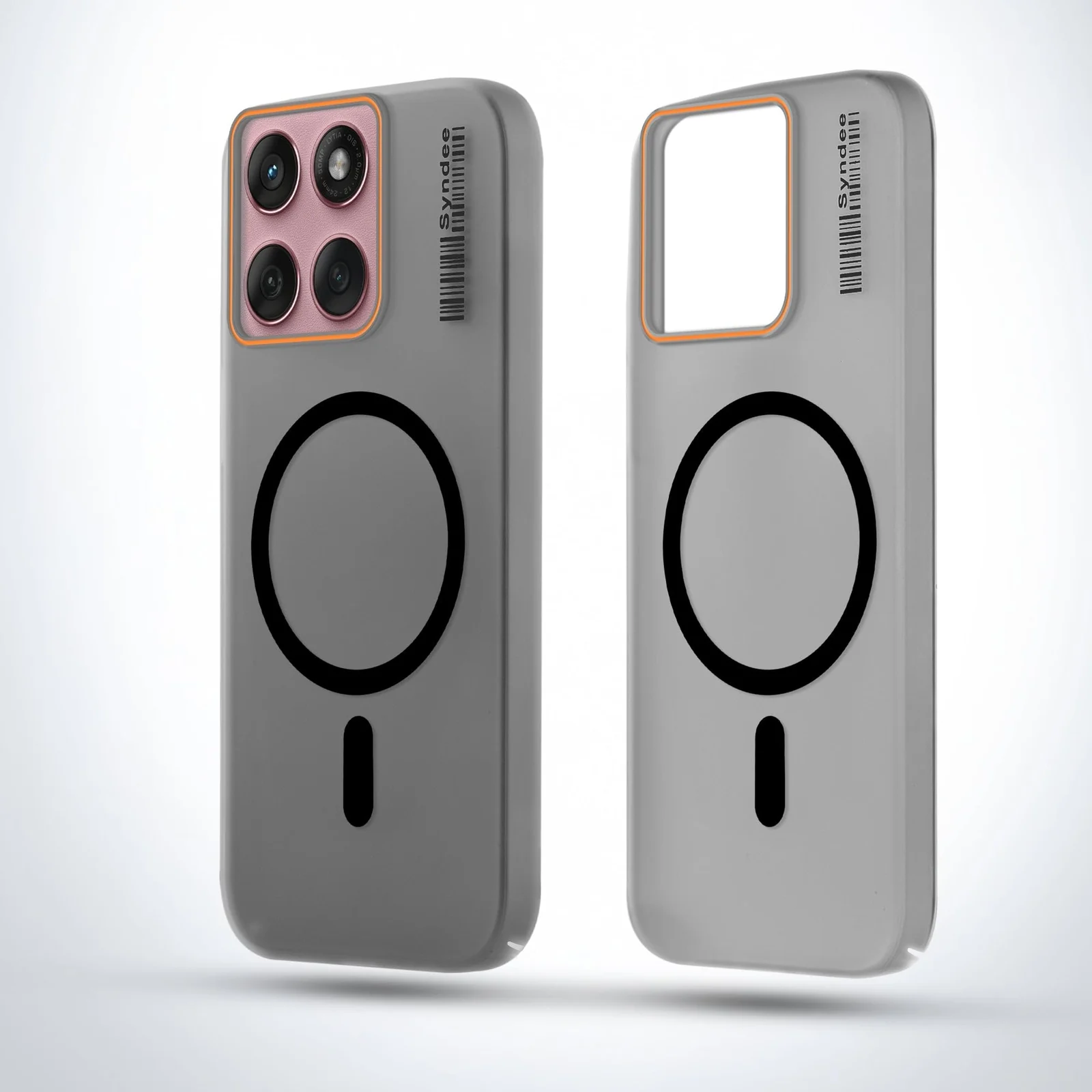 DL3 Mobilak Hard PC Frosted Translucent Case for Motorola Moto Edge 60 Fusion 5G / Edge 60 5G, Elegant White Back Cover, Compatible with MagSafe Magnetic Accessories, Anti-Scratch Protection - Black
