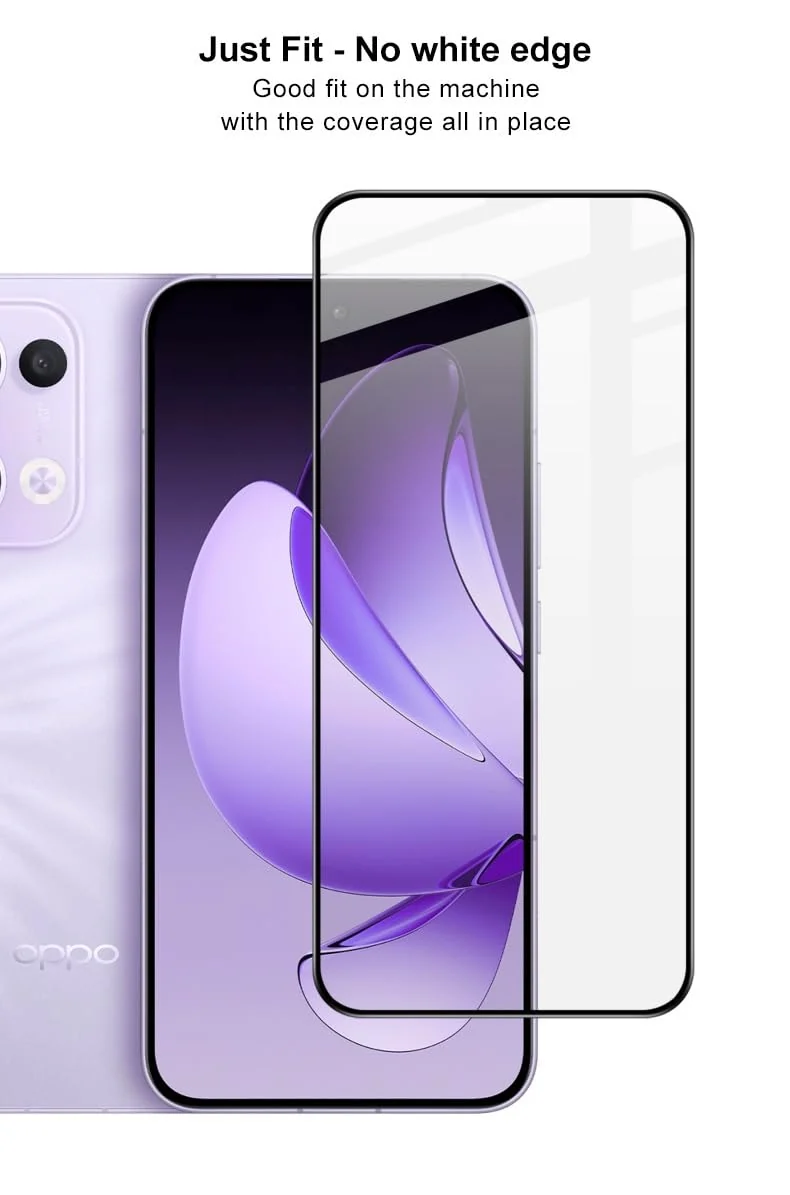 DL3 Mobilak Screen Protector for OPPO Reno 13 Pro, Tempered Glass Screen Saver Premium HD Protective, Scratch Resistant, NO-Bubble, 9H Hardness, Full Coverage Film - Clear
