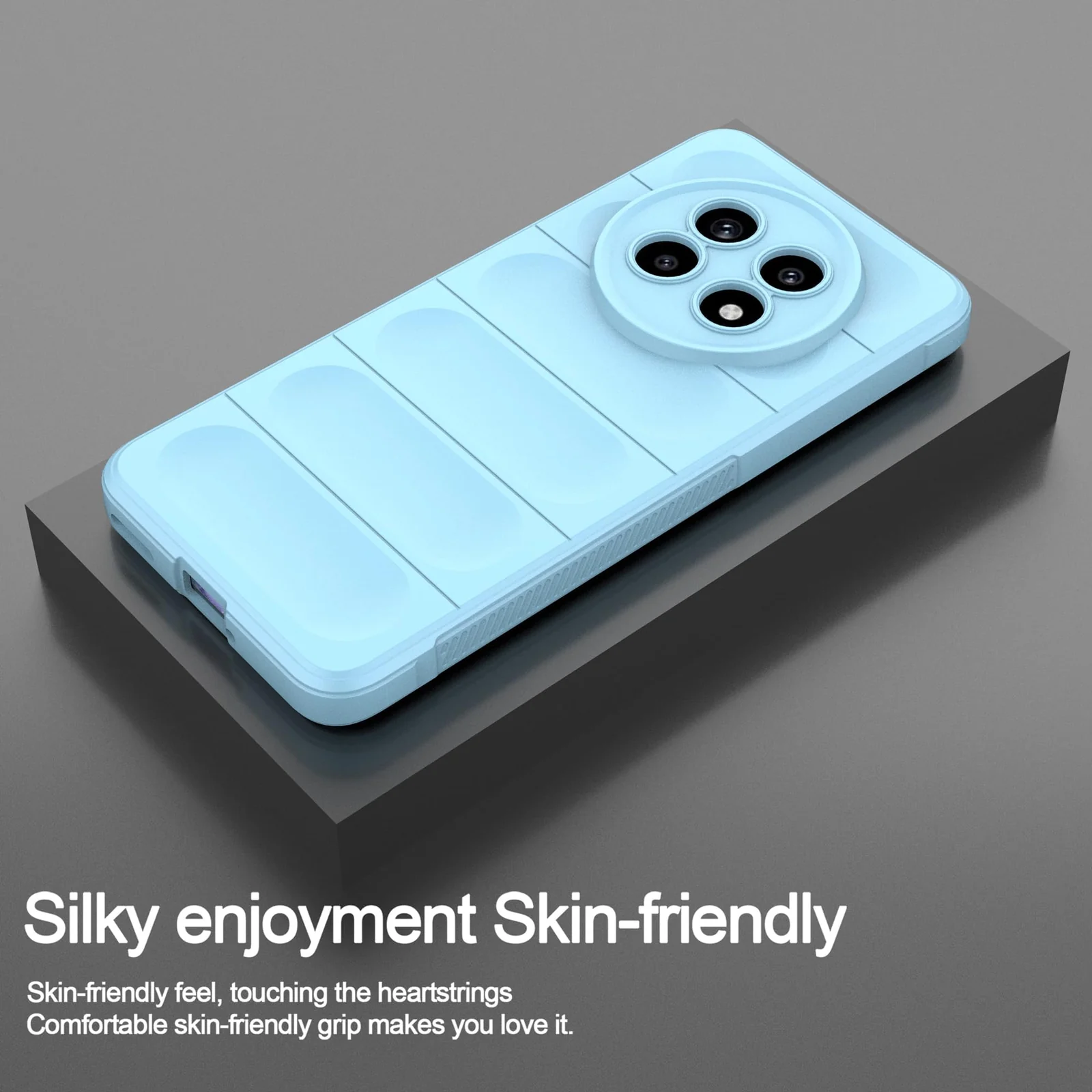 DL3 Mobilak Flexible Silicone and TPU Protective Case with Camera Protection for realme 13 Pro / realme 13 Pro Plus 5G - Baby Blue
