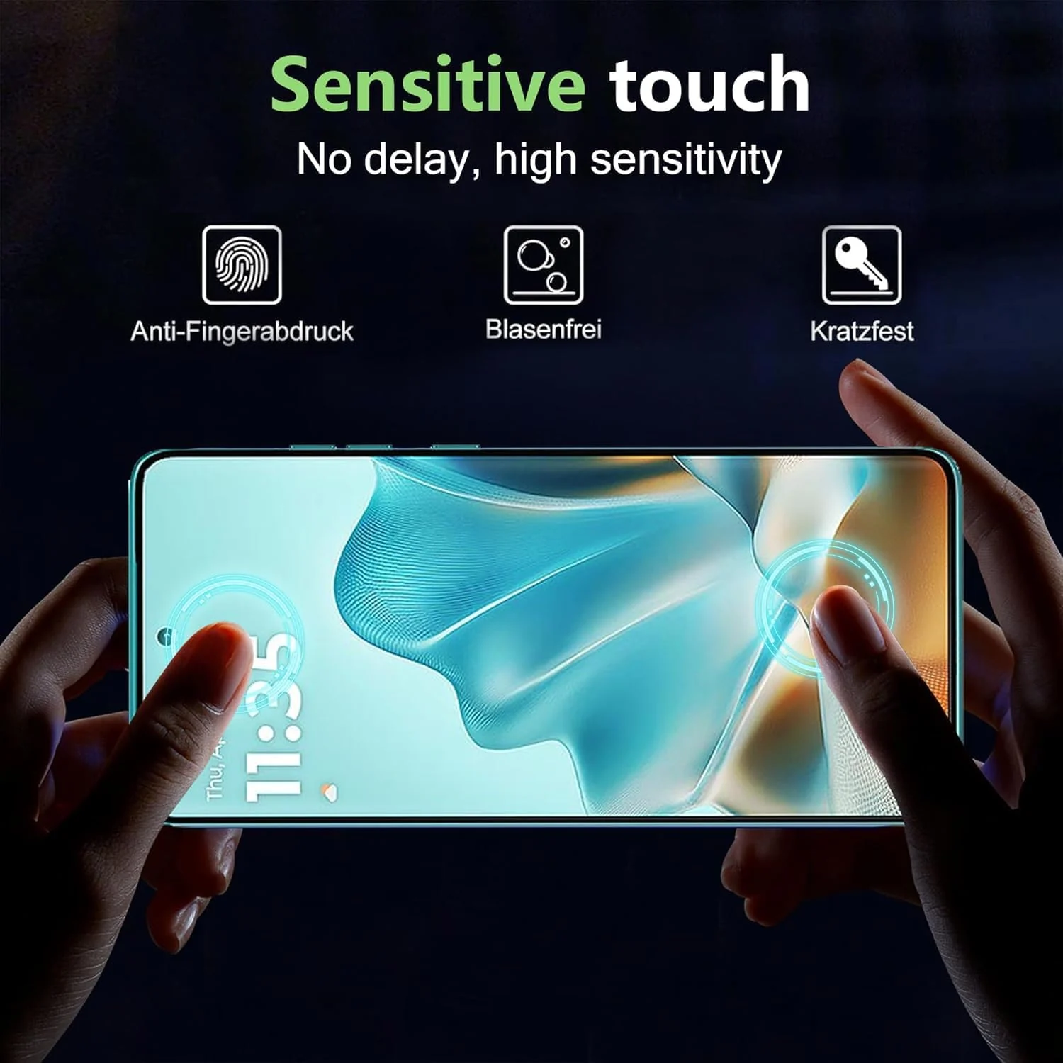 DL3 Mobilak Screen Protector for Moto Edge 60 Fusion/Edge 60/60 Pro, Tempered Glass Screen Saver Premium HD Protective, Scratch Resistant, NO-Bubble, 9H Hardness, Full Coverage Film - Clear