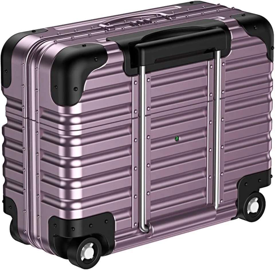 MOBIGON Suitcase-Style Hard Earbuds Case with Keychain for Apple AirPods Pro 1 / 2, Lavender Purple