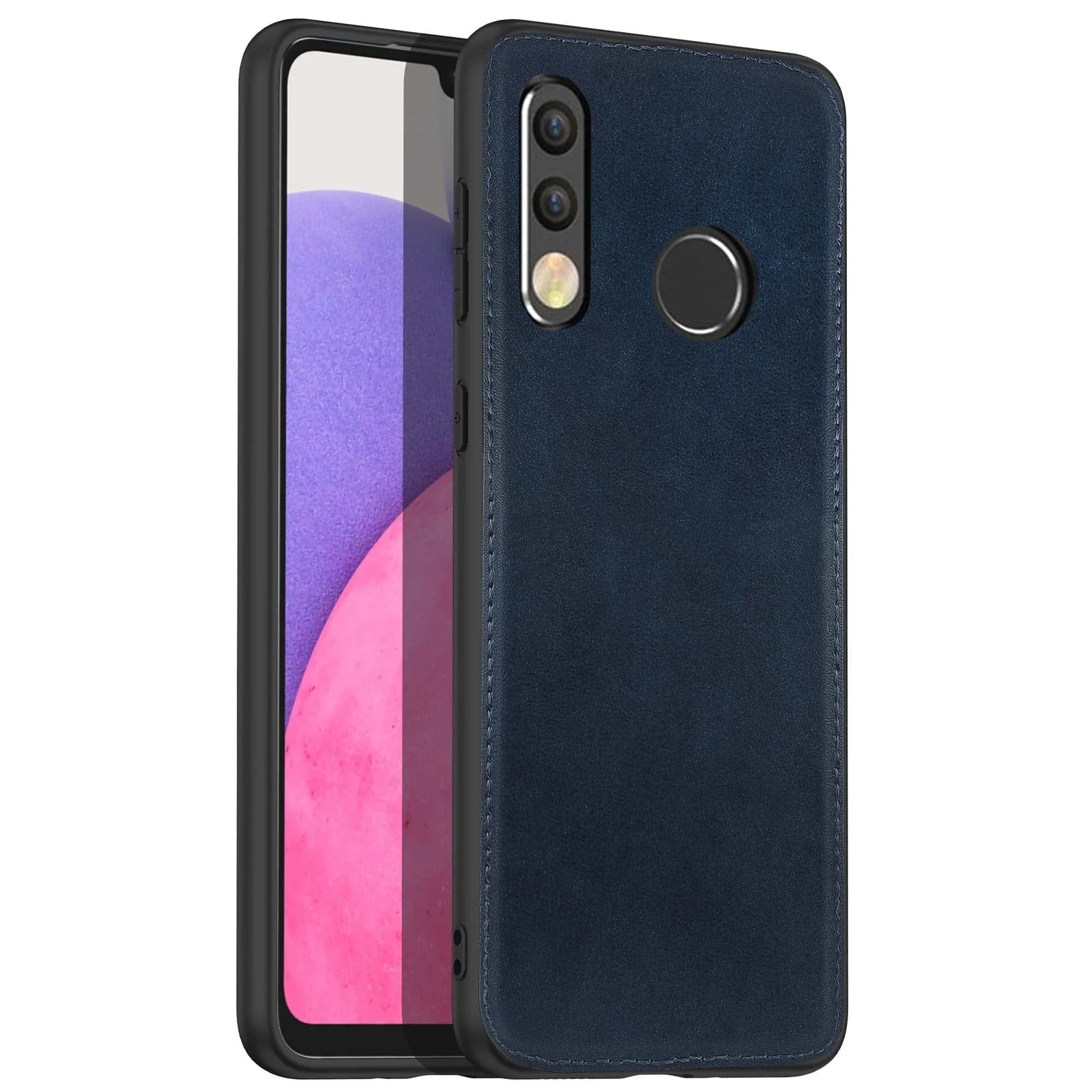 Dl3 Mobilak Case for Huawei P30 Lite/Nova 4E Leather Case,Anti-Drop, Anti-Shock, Non-Slip Texture,Simple Cell Phong Cover (Dark Brown)