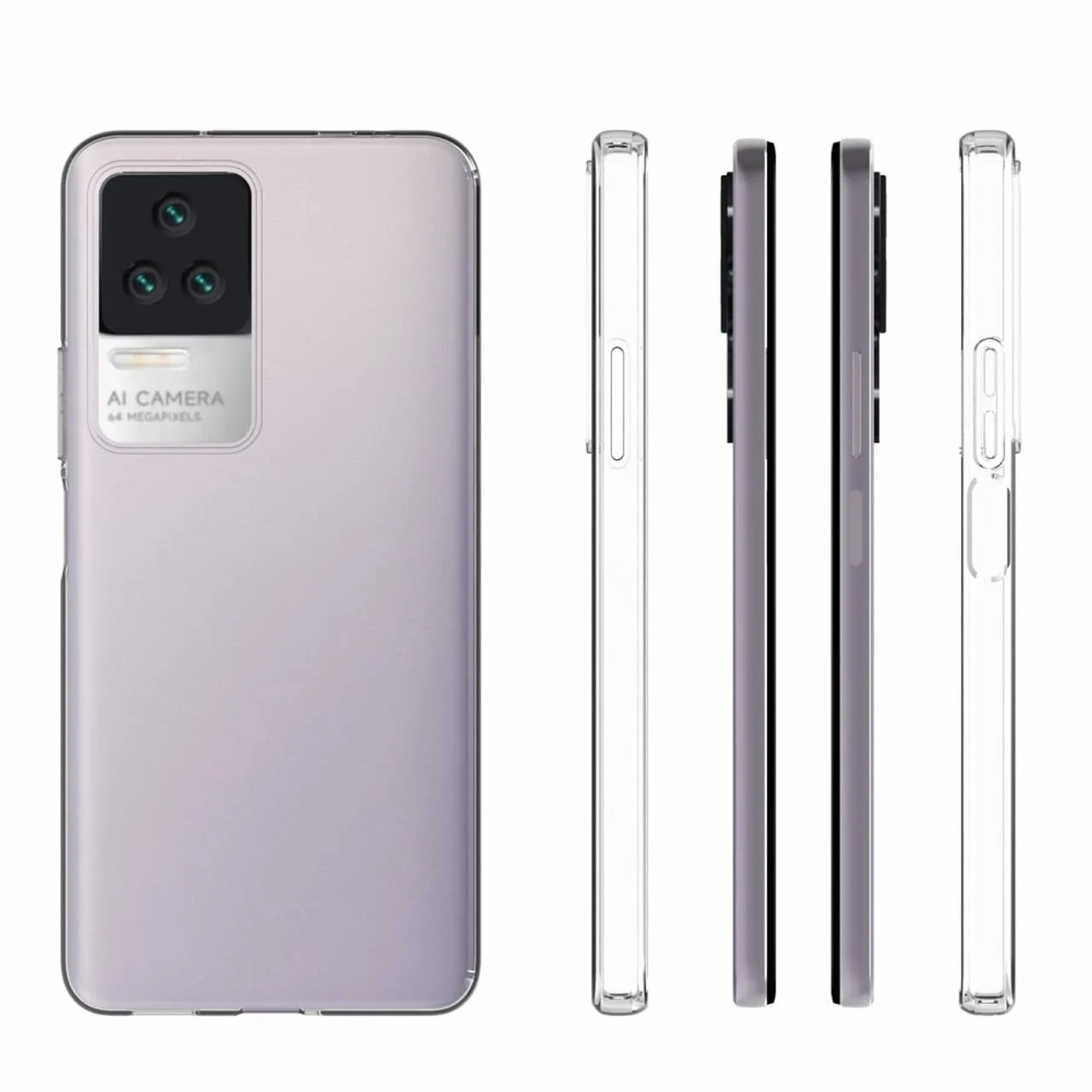 DL3 Mobilak Case Compatible with Xiaomi Poco F4 Case Crystal Soft TPU Gel Case Flexible Silicone Anti-Scratch Camera Protection TPU Cover - Clear