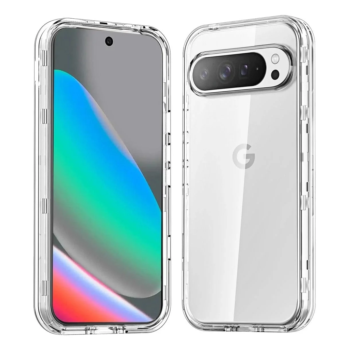DL3 Mobilak Case Compatible with Google Pixel 10 / Google Pixel 10 Pro Case Crystal Soft TPU Gel Case Flexible Silicone Anti-Scratch Camera Protection TPU Cover - Clear