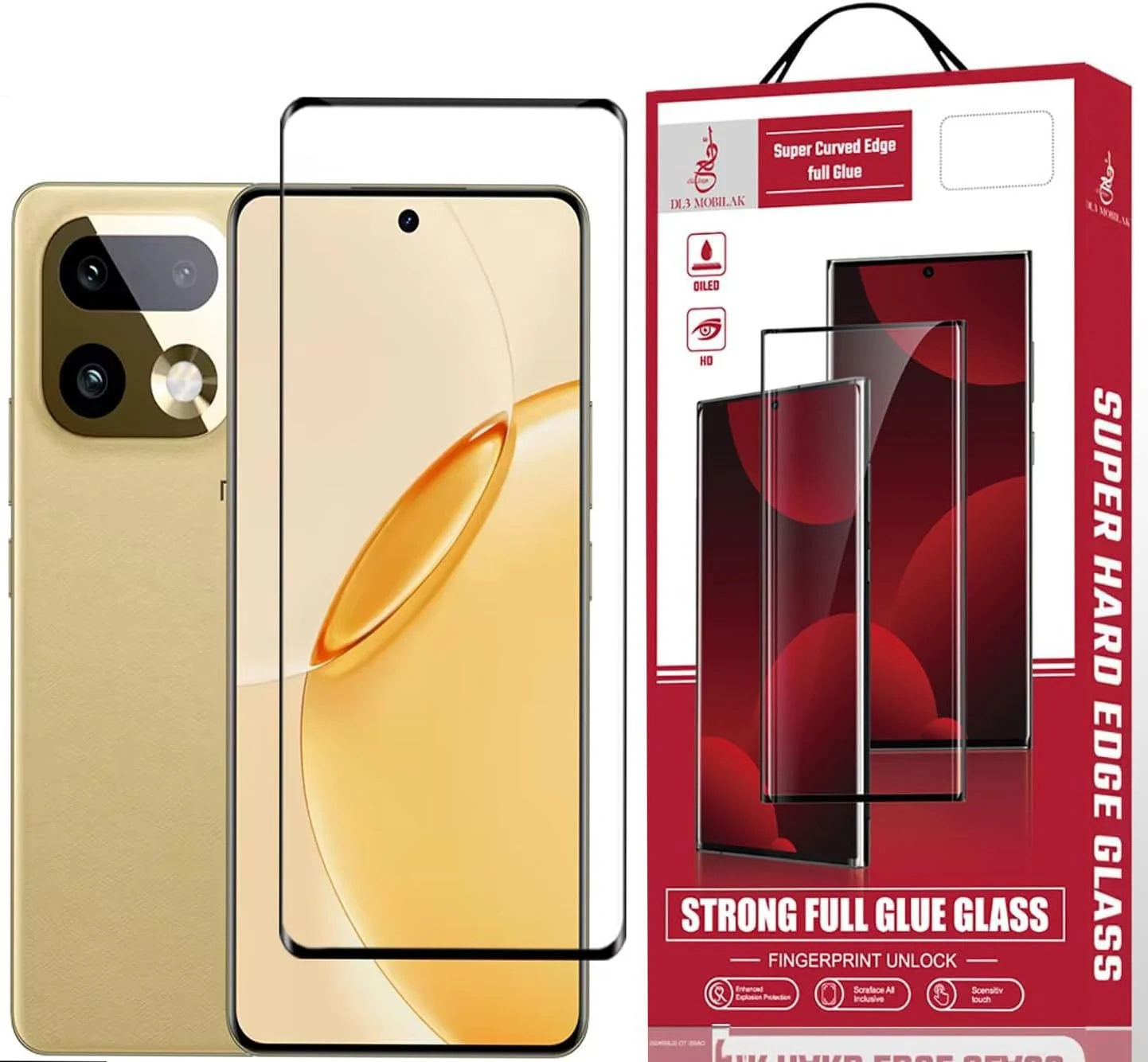 MOBIGON 9H Case-Friendly Tempered Glass Screen Protector for realme 16 Pro Plus 5G, Clear