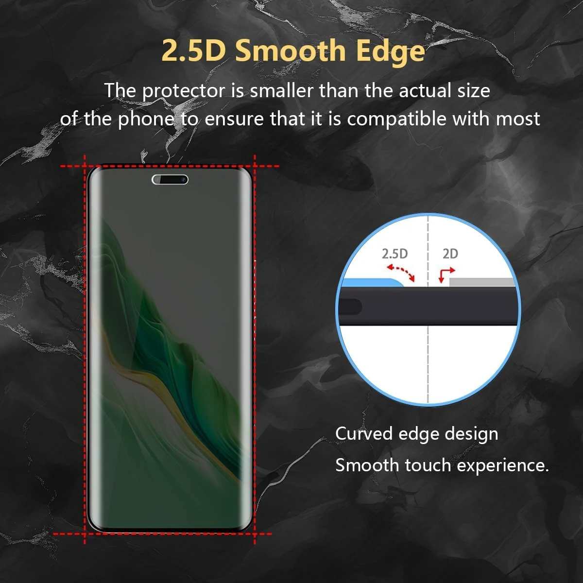 DL3 Mobilak Screen Protector for Honor Magic 6 Pro UV Glass Fingerprint Reader Support 3D Curved Anti-Spy Tempered Glass Screen Protector - Privacy