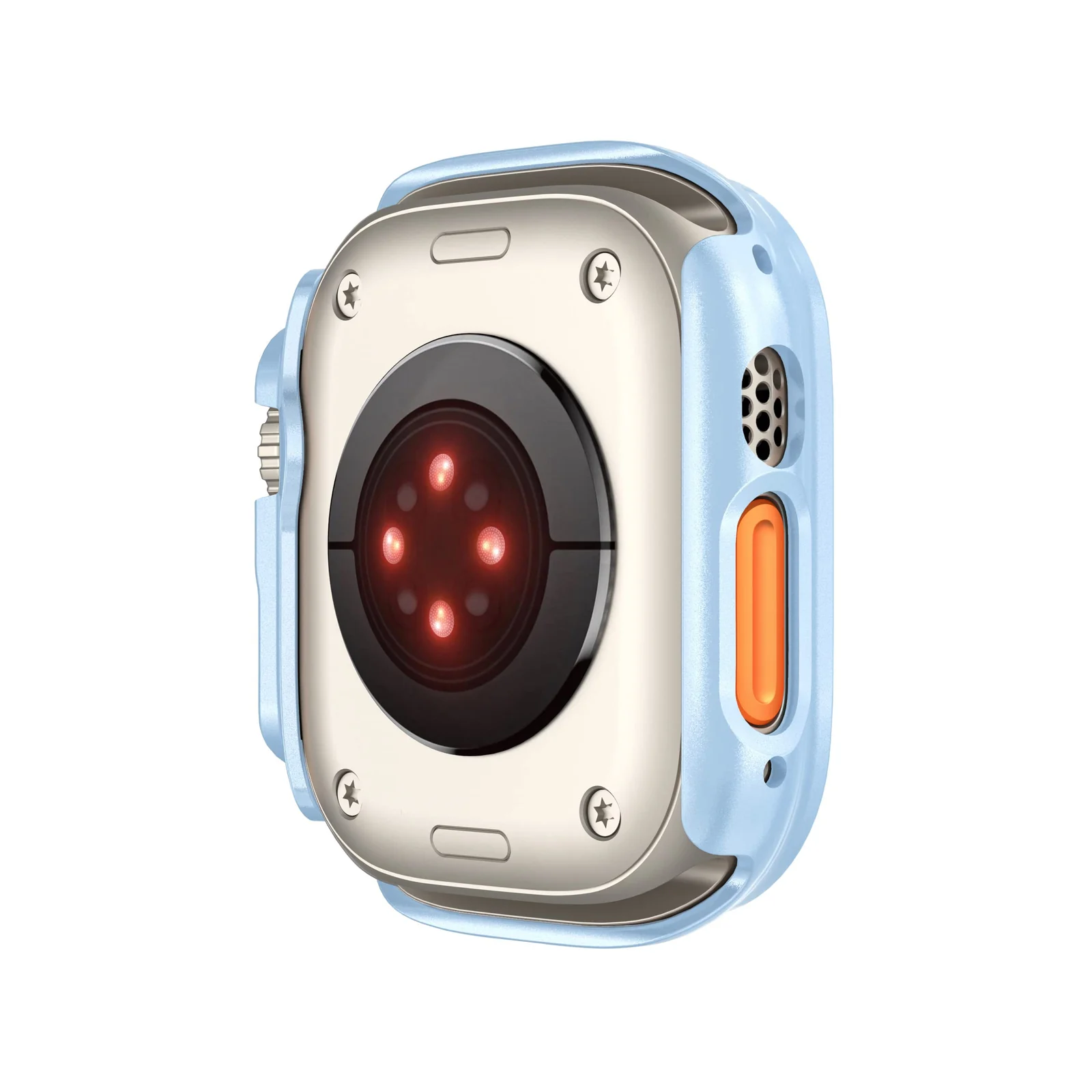 DL3 Mobilak Compatible For Apple Watch Ultra Case 49mm, Shockproof Ultra-Thin Hard PC Bumper Case All-Around Edge Protective Cover Frame[NO Screen Protector] for iWatch Accessories - Baby Blue