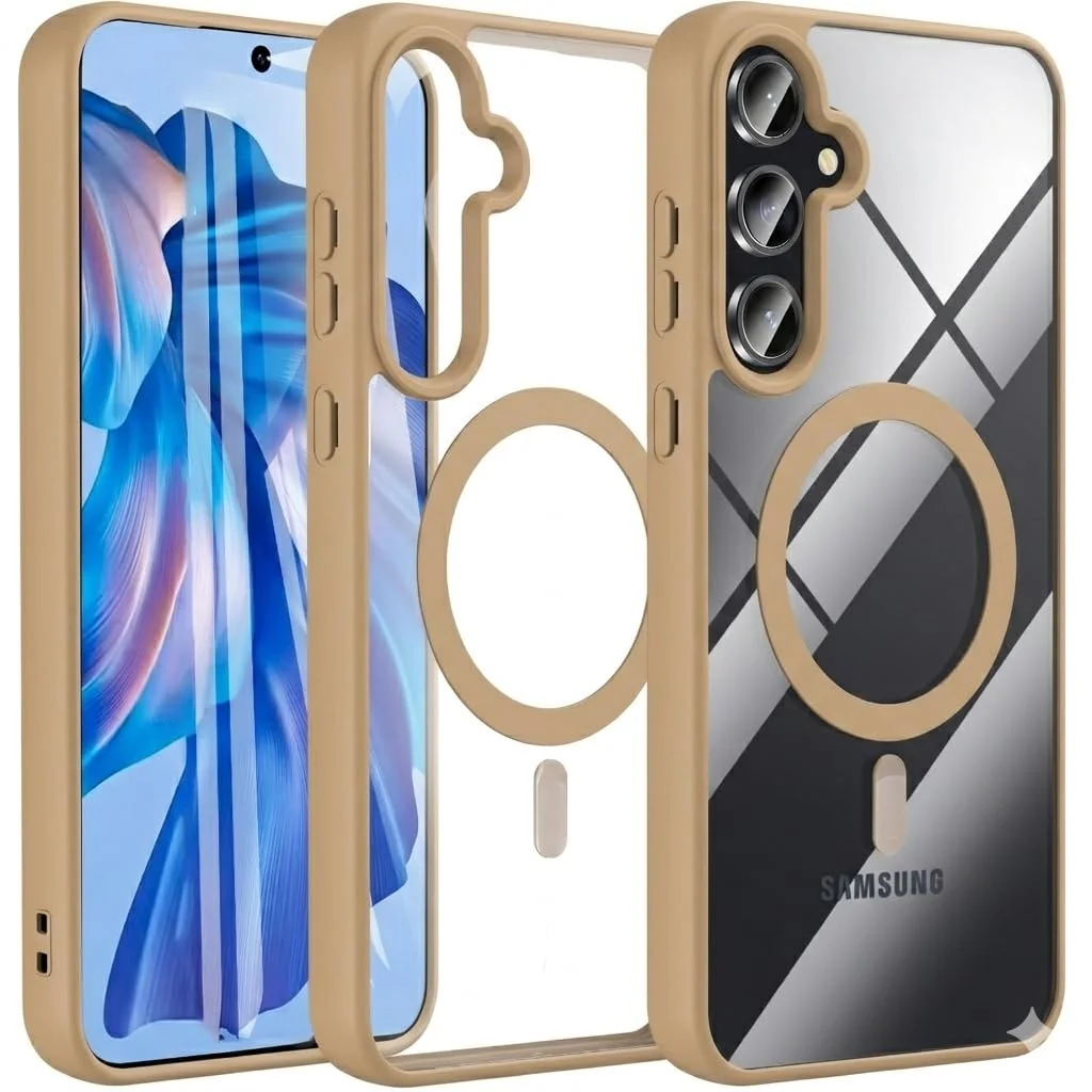 Samsung Galaxy S25 FE 5G Case — DL3 Mobilak Clear MagSafe-Compatible TPU Case for Samsung Galaxy S25 FE 5G