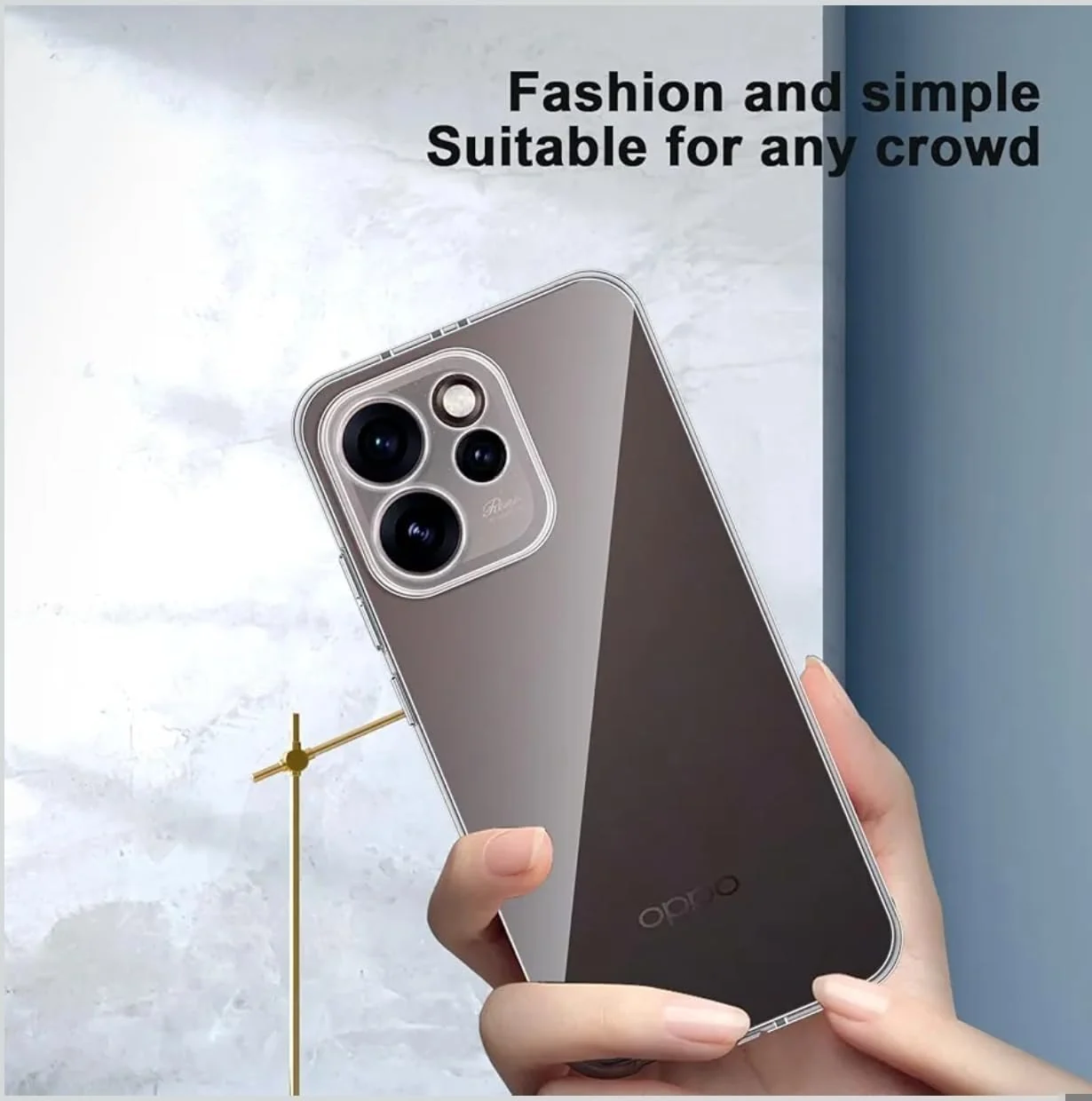 Mobigon Case Compatible with OPPO reno 15 pro, Case Crystal Soft TPU Gel Case Flexible Silicone Anti-Scratch Camera Protection TPU Cover - Clear
