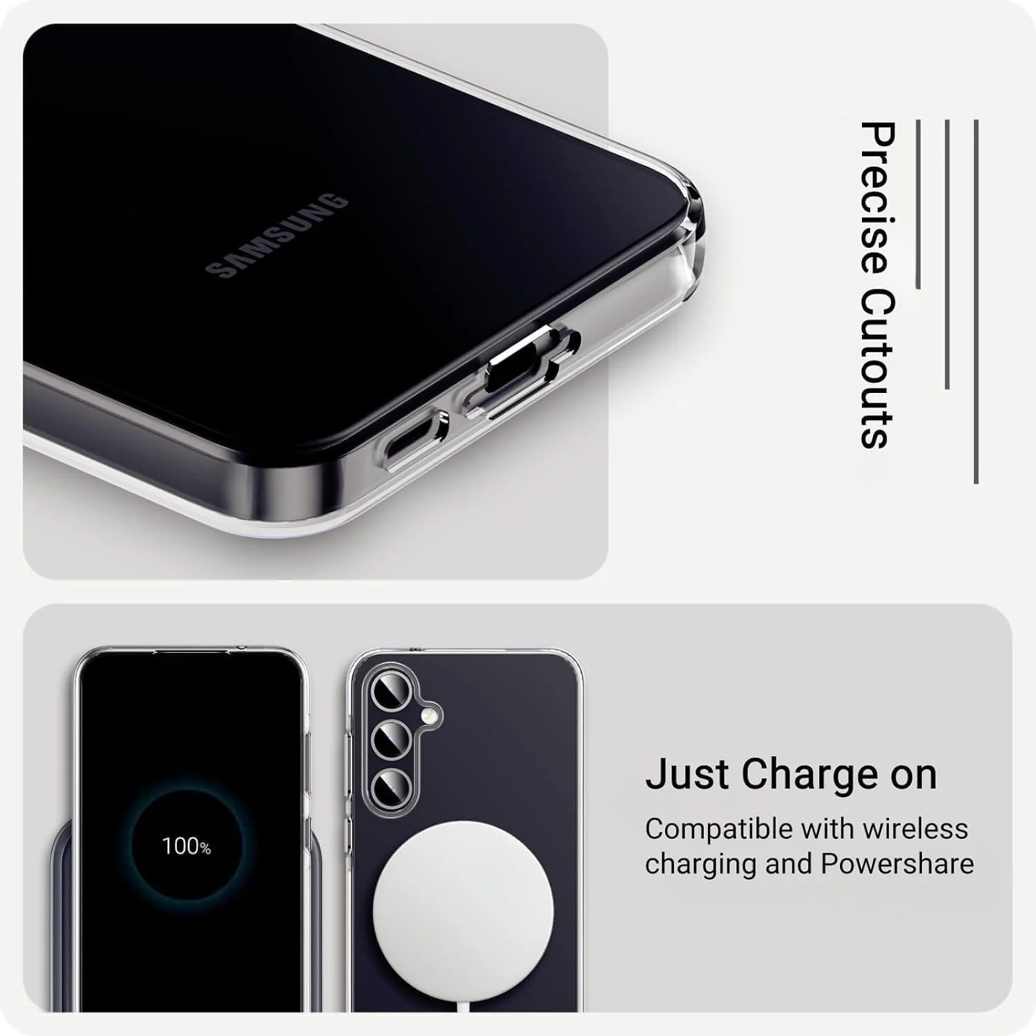 DL3 Mobilak Case Compatible with Samsung Galaxy A55 5G Case Crystal Soft TPU Gel Case Flexible Silicone Anti-Scratch TPU Cover - Clear