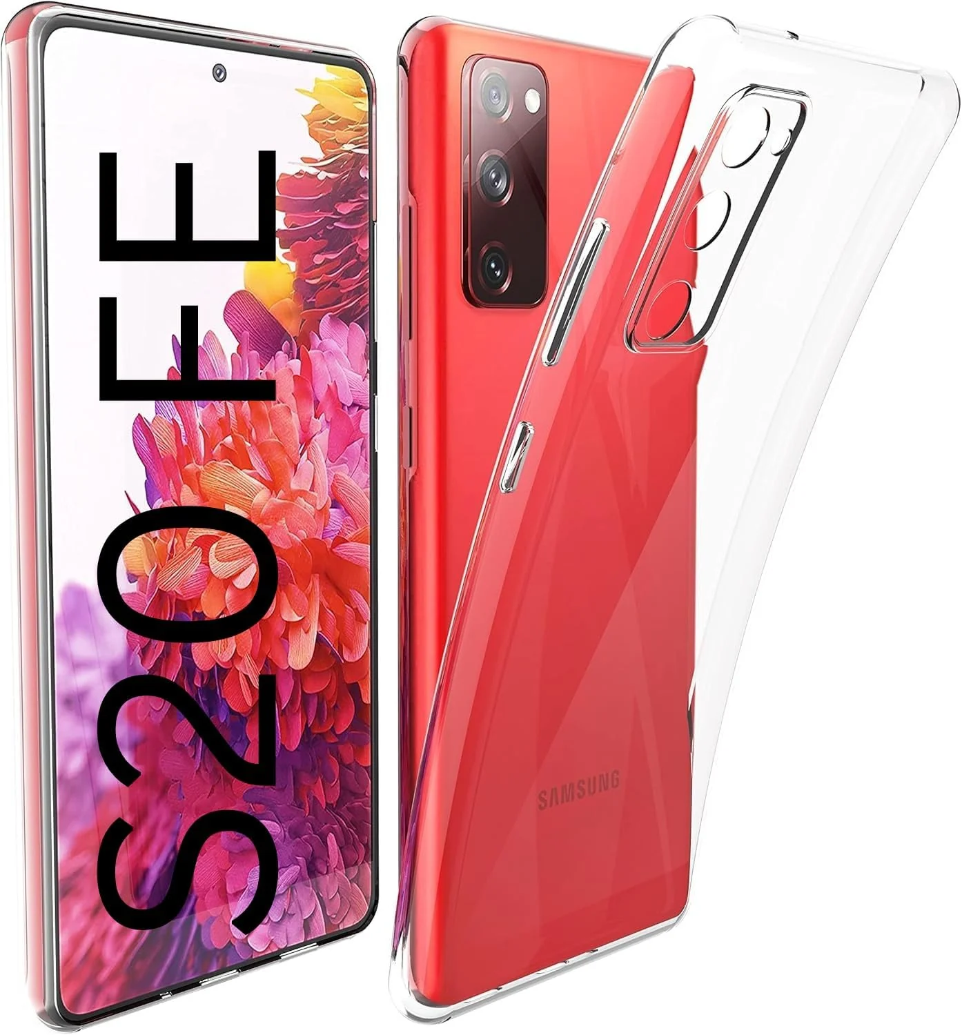 Mobigon Case Compatible with Samsung Galaxy S20 FE, Case Crystal Soft TPU Gel Case Flexible Silicone Anti-Scratch Camera Protection TPU Cover - Clear