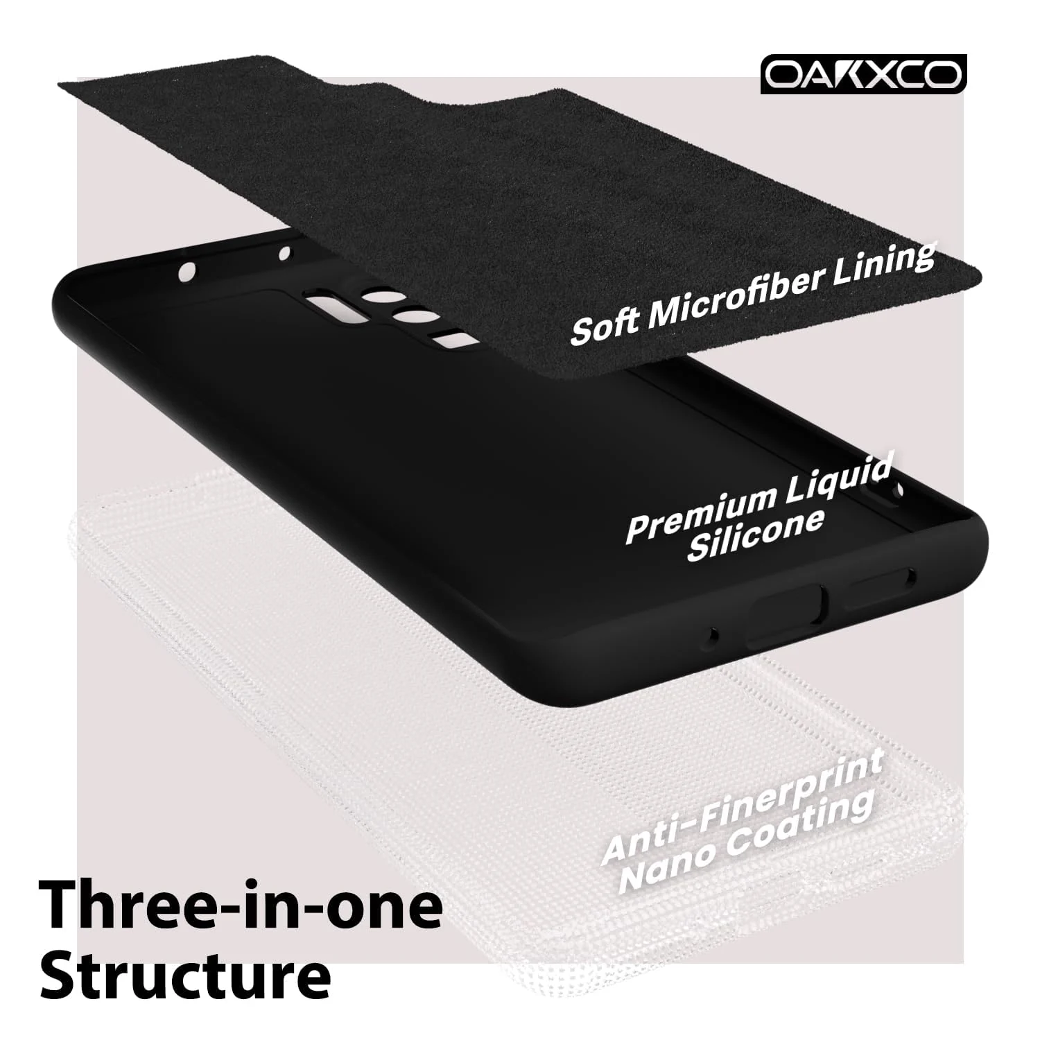 DL3 Mobilak Case Compatible with Huawei P30 Pro, Soft Silicone Bumper Case, Shockproof Protective Case - Black