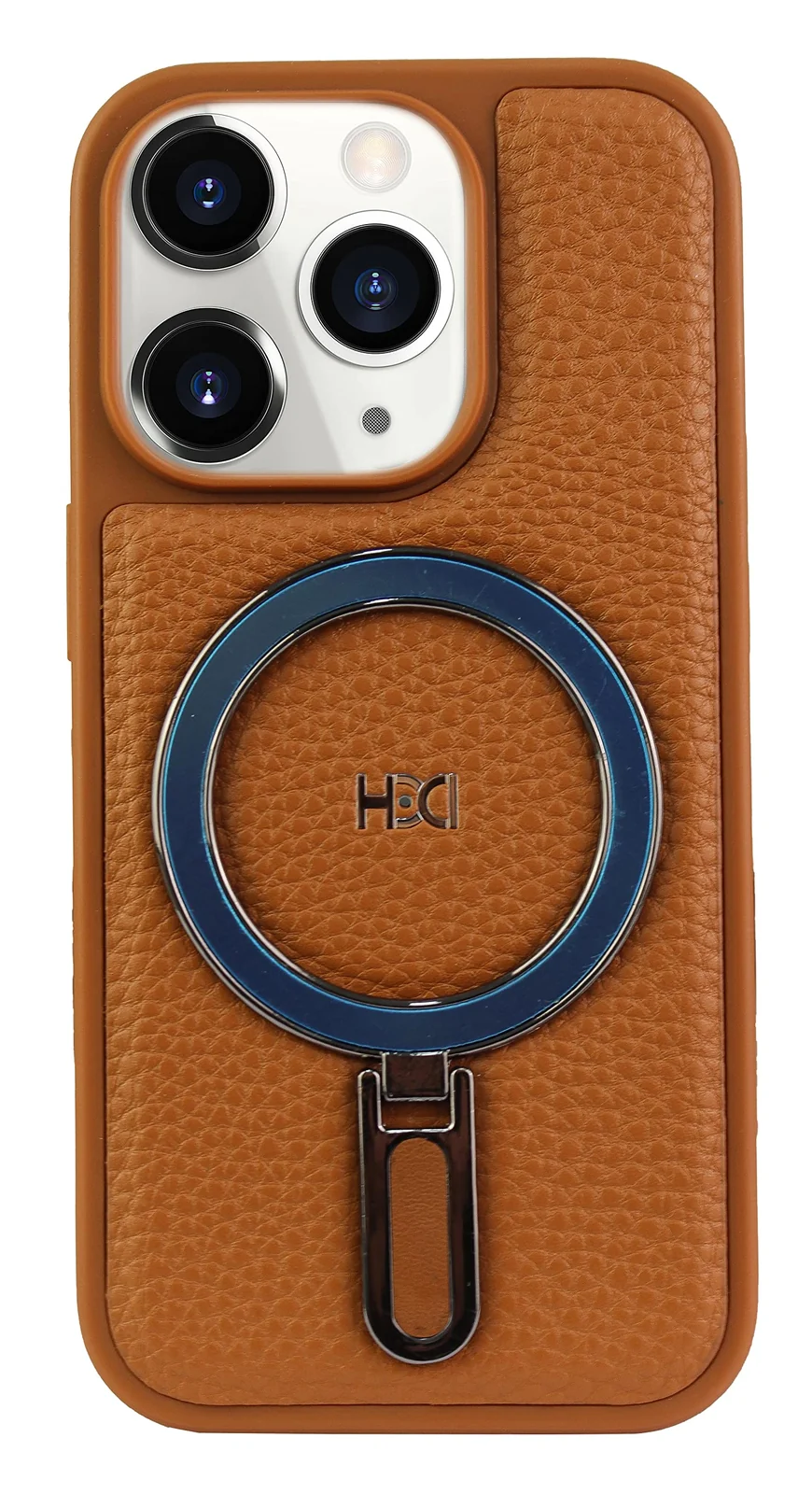 DL3 Mobilak Leather Protective Case for Apple iPhone 14 Pro (6.1 Inch) [Compatible with, Compatible with MagSafe accessories, Shock-absorbing protection, Slim, lightweight profile - Havana