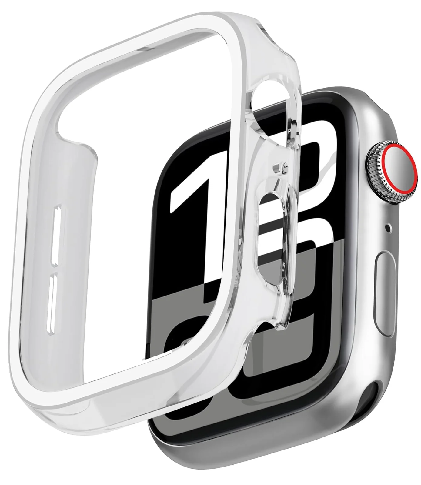 DL3 Mobilak [NO Screen Protector] Bumper Case for Apple Watch Series 10 46mm, Slim Thin Shockproof Bumper Cover, Hard PC Protective Frame All-Around Edge for iWatch 10 46 mm Accessories - Clear