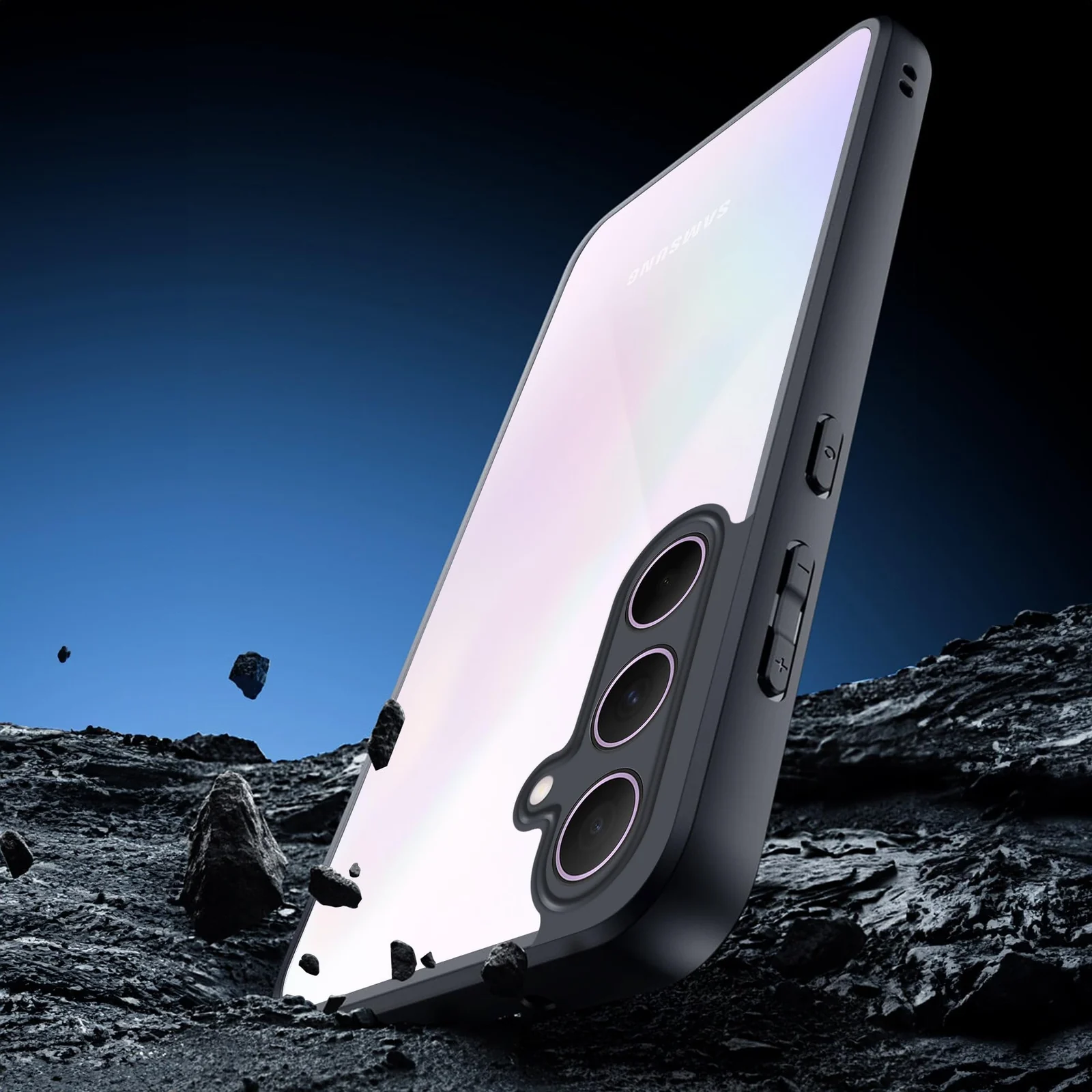DL3 Mobilak Clear Protective Case for Samsung Galaxy A36 5G | Samsung Galaxy A56 5G - Black