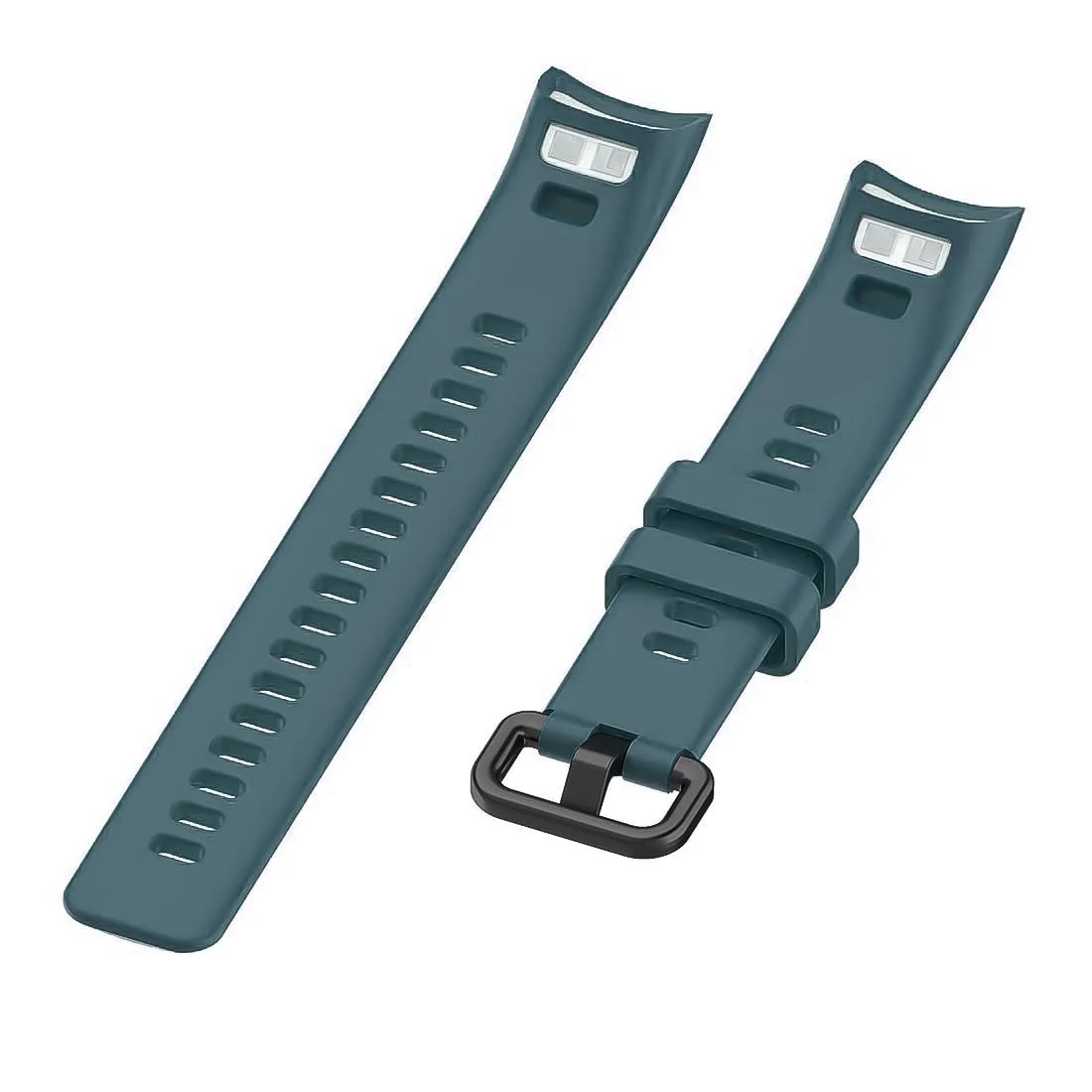 DL3 Mobilak Compatible for Honor Band 5/Honor Band 4 Strap, Soft Silicone Sport Wristband Adjustable Accessory Bracelet Replacement Band for Honor Band 5/Band 4 - Dark Green