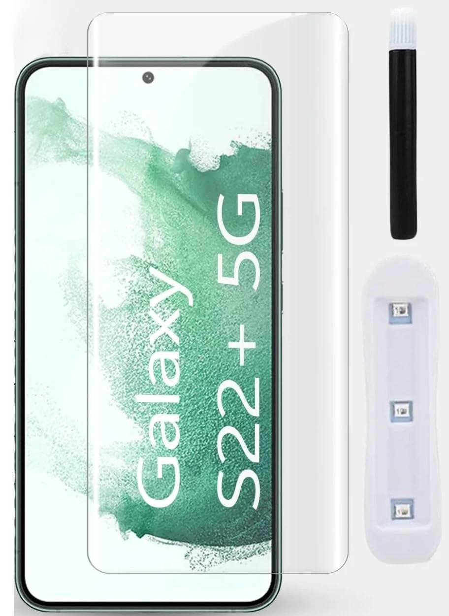 MOBIGON Liquid UV Tempered Glass Screen Protector for Samsung Galaxy S22 Plus 5G, Clear