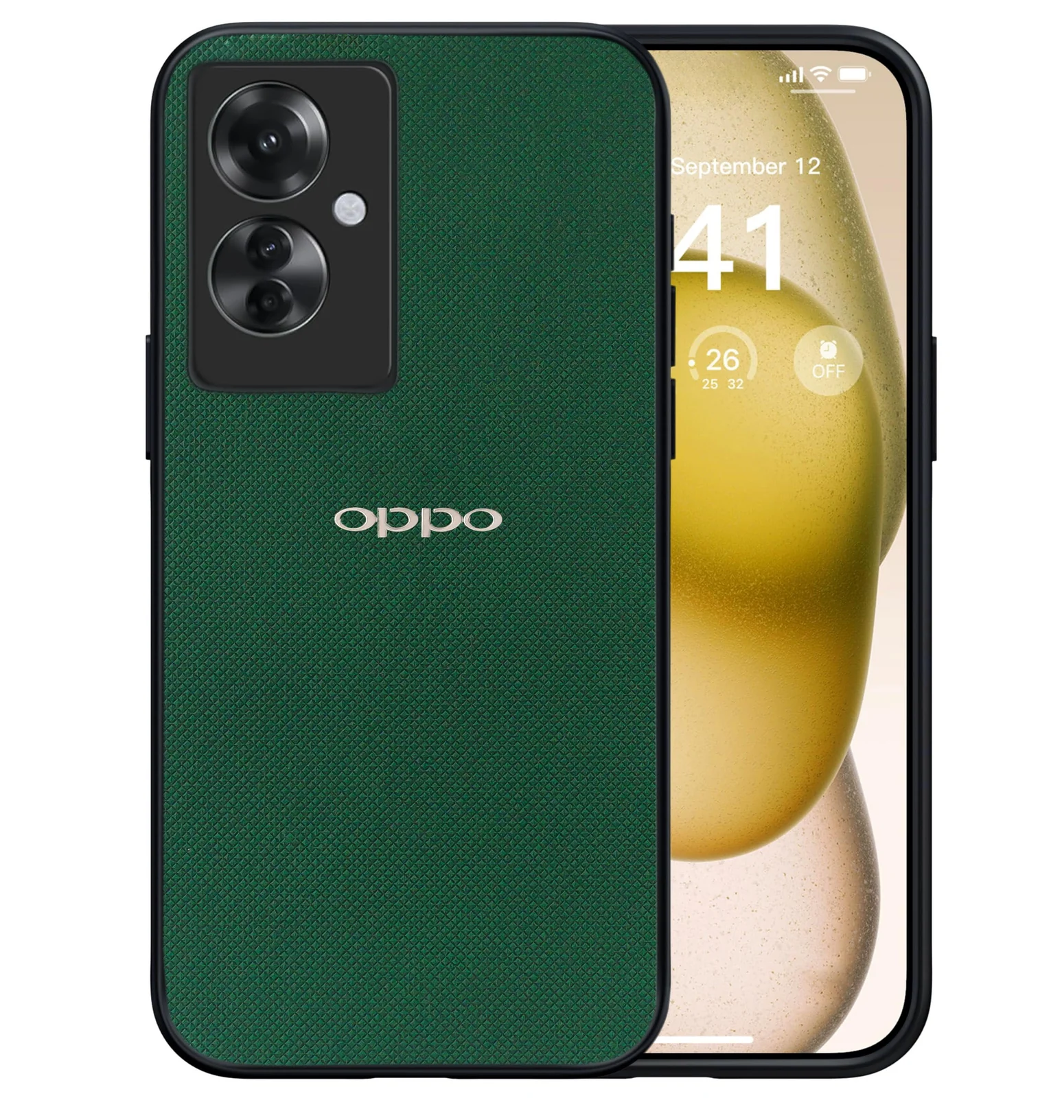 Dl3 Mobilak Compatible with Oppo Reno11 F 5G | Oppo Reno 11F 5G Case Dual Layer Heavy Duty Cell Phone Protective Cover Shockproof Rugged with Non-Slip Textured - Black