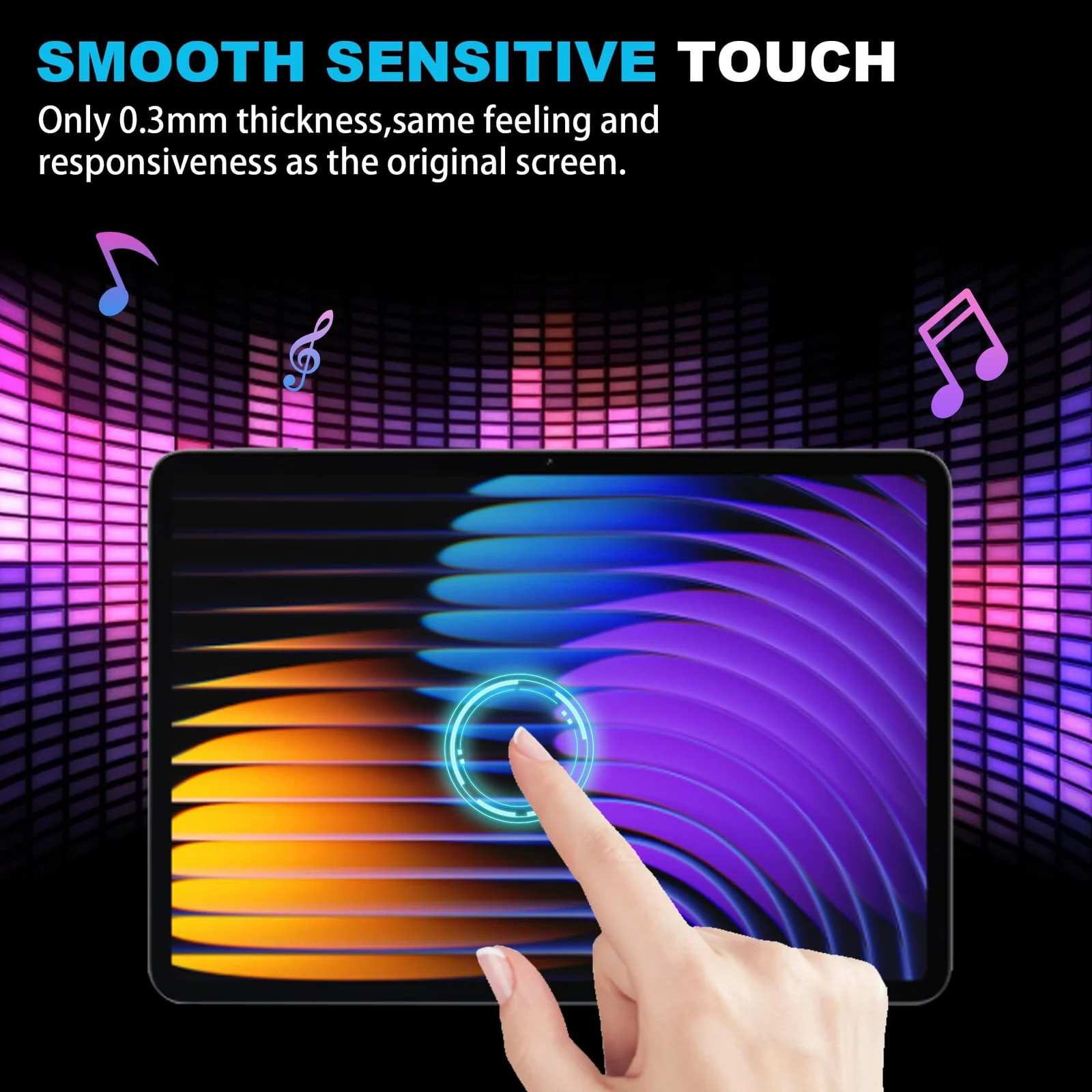 DL3 Mobilak Screen Protector For Xiaomi Pad 7/7 Pro Tempered Glass Film [HD Crystal ] [Easy Installation] [Scratch Resistant] [9H Hardness] - Clear