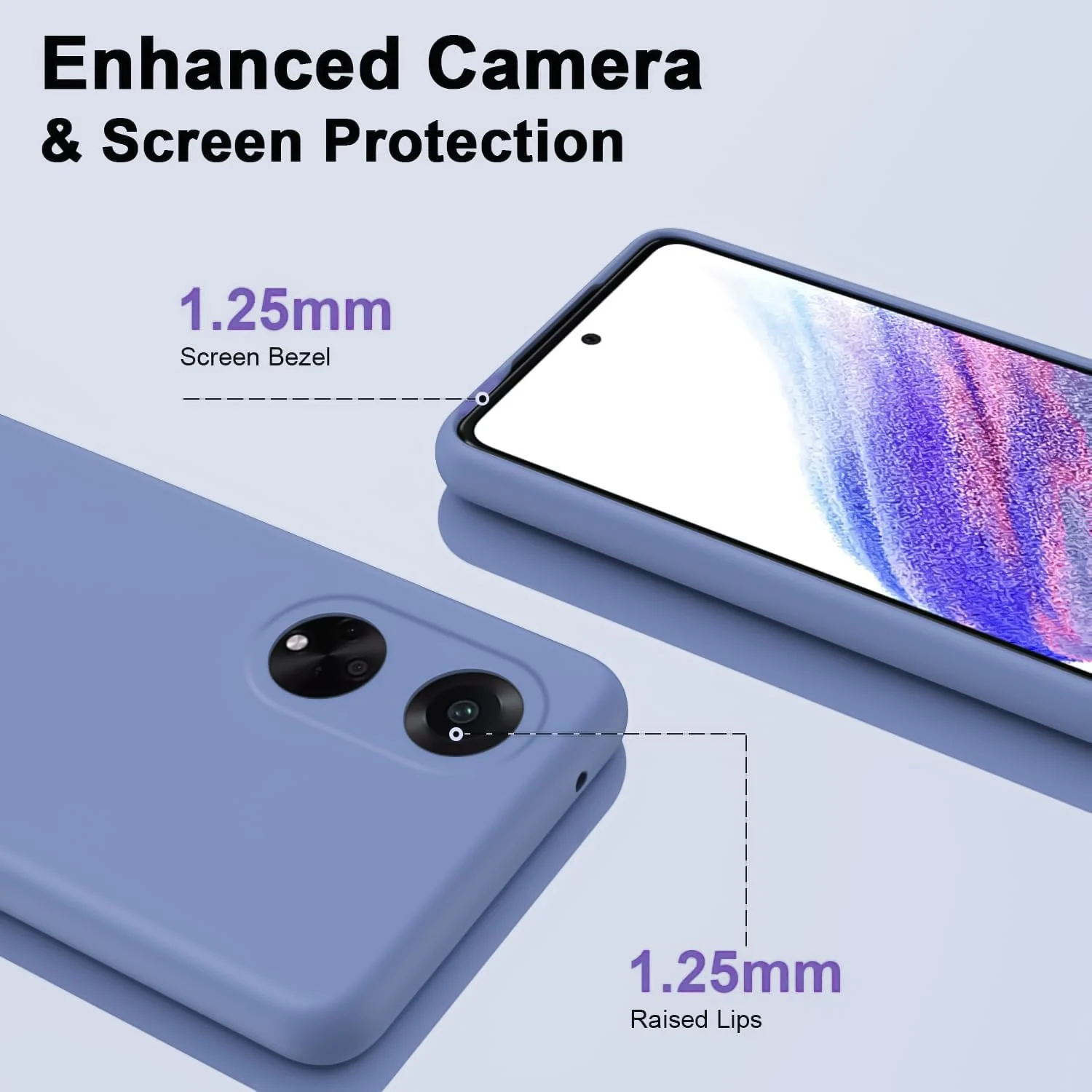 DL3 Mobilak Soft Silicone Protective Case for Huawei nova 10 SE with Microfiber Lining and Shockproof Design - Lavender