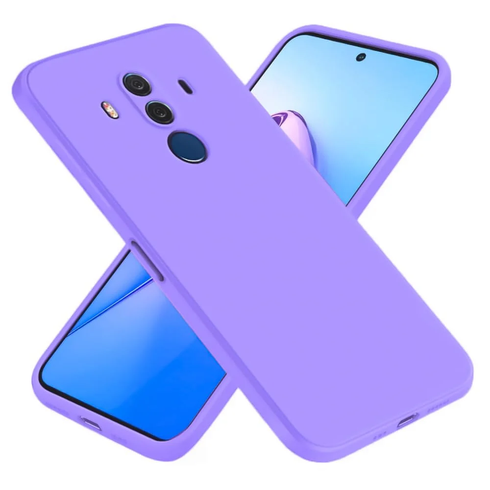 Dl3 Mobilak Huawei Mate 10 Pro Case,Soft Flexible Silicone Gel Rubber Bumper Cover,Full Body Shockproof Protective Phone Case (Cashmere)