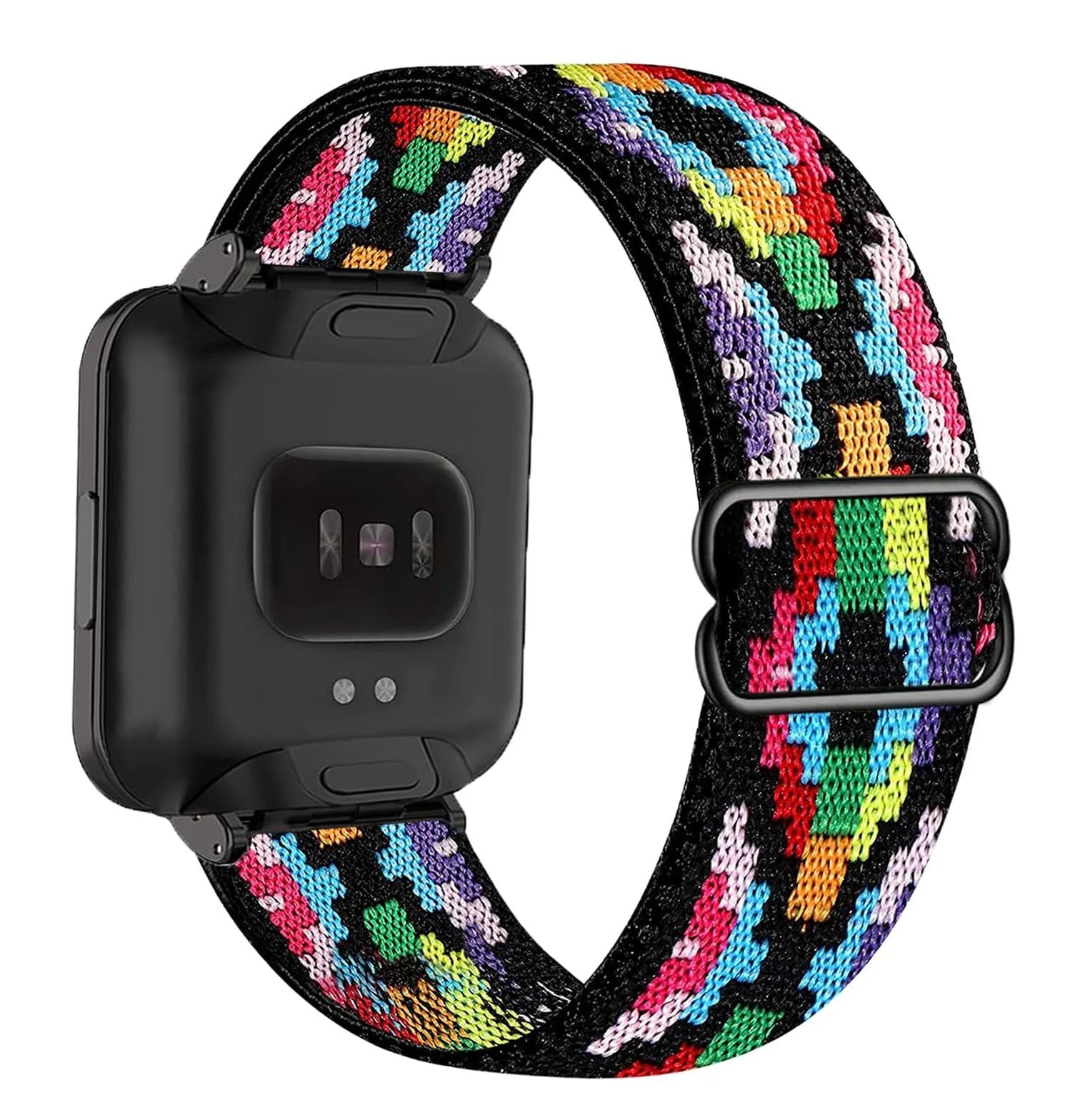 DL3 Mobilak Strap Compatible with Xiaomi Redmi Watch 2 Lite/Poco Watch/Redmi Watch 2 / Horloge 2 Bracelets, Nylon Replacement Strap Sport PU Protective Case + Watch Strap - Black