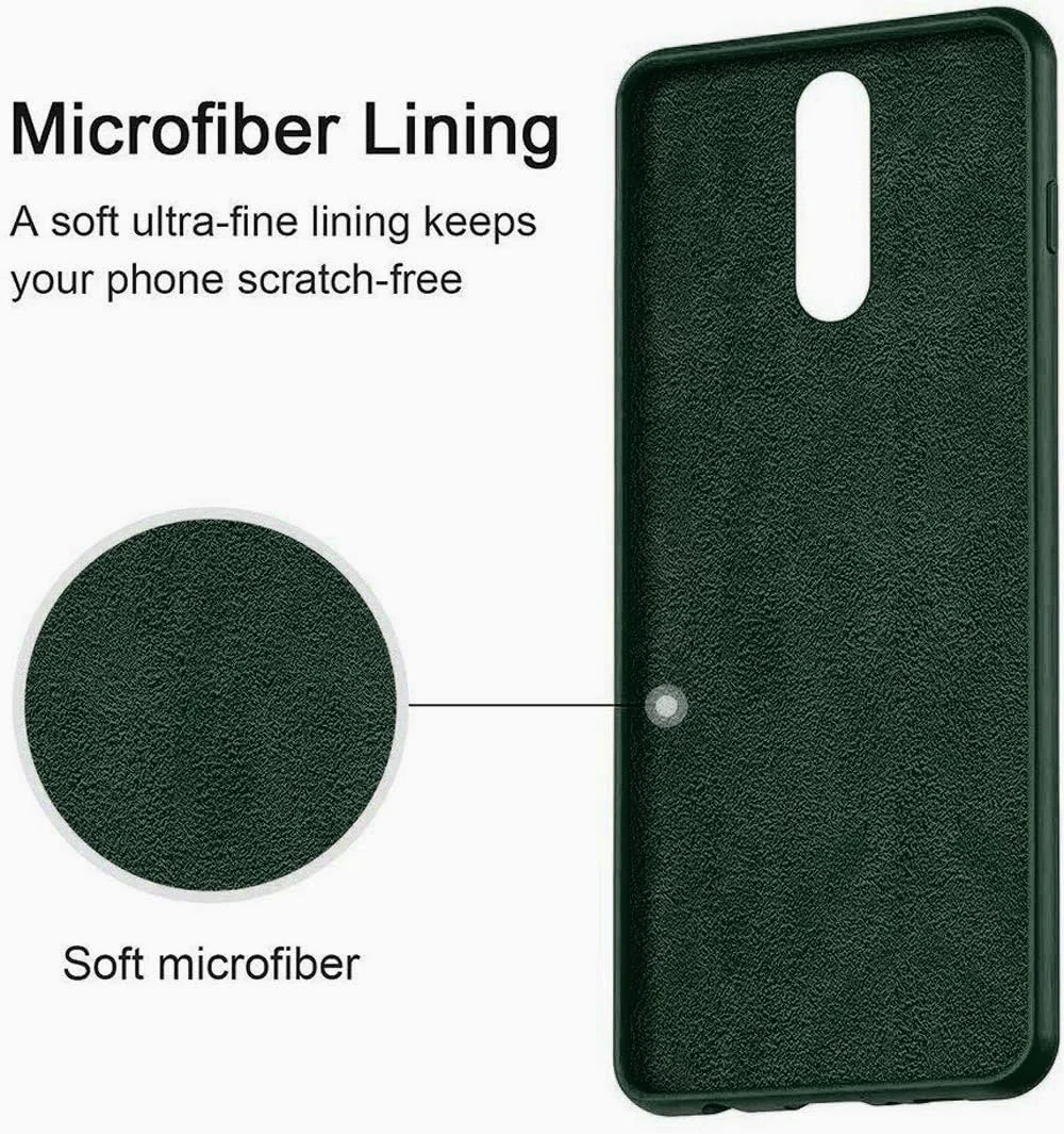 DL3 Mobilak Huawei Mate 10 Lite Case, Soft Flexible Silicone Gel Rubber Bumper Cover, Full Body Shockproof Protective Phone Case - Green