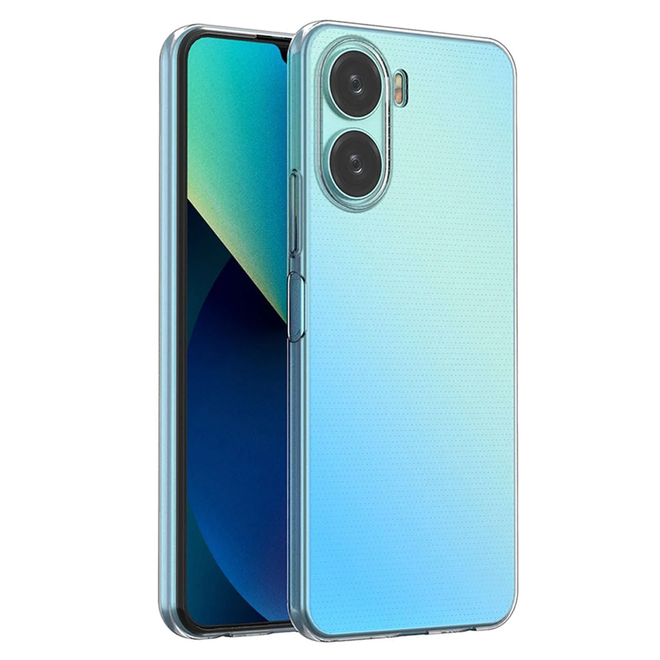 DL3 Mobilak Case Compatible with vivo Y16 / vivo Y02s Case Crystal Soft TPU Gel Case Flexible Silicone Anti-Scratch Camera Protection TPU Cover - Clear