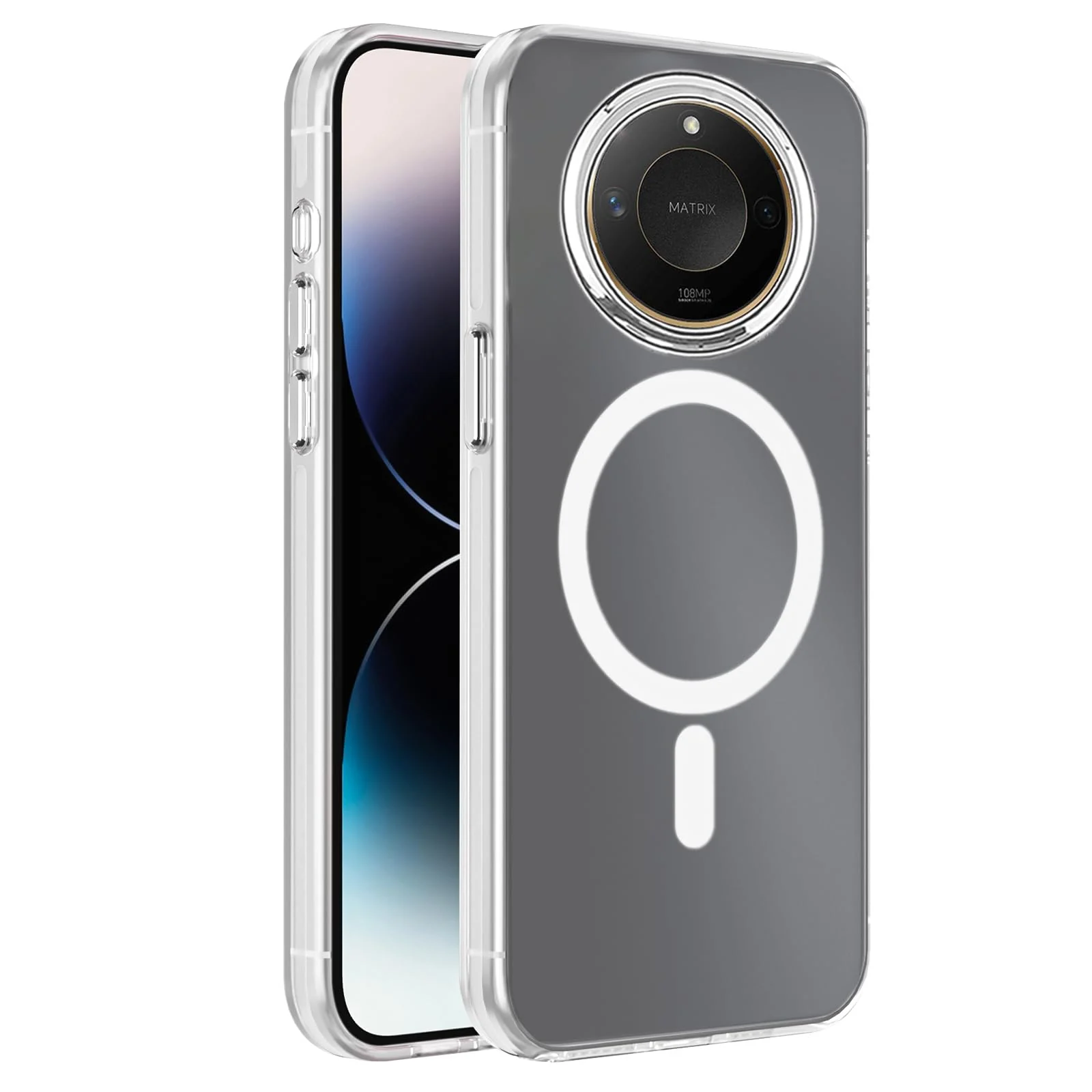 DL3 Mobilak Case For Honor X9C Smart 5G/Honor X60 Case Crystal [Not Compatible with MagSafe] Soft TPU Gel Case Flexible Silicone Anti-Scratch TPU Cover - Clear