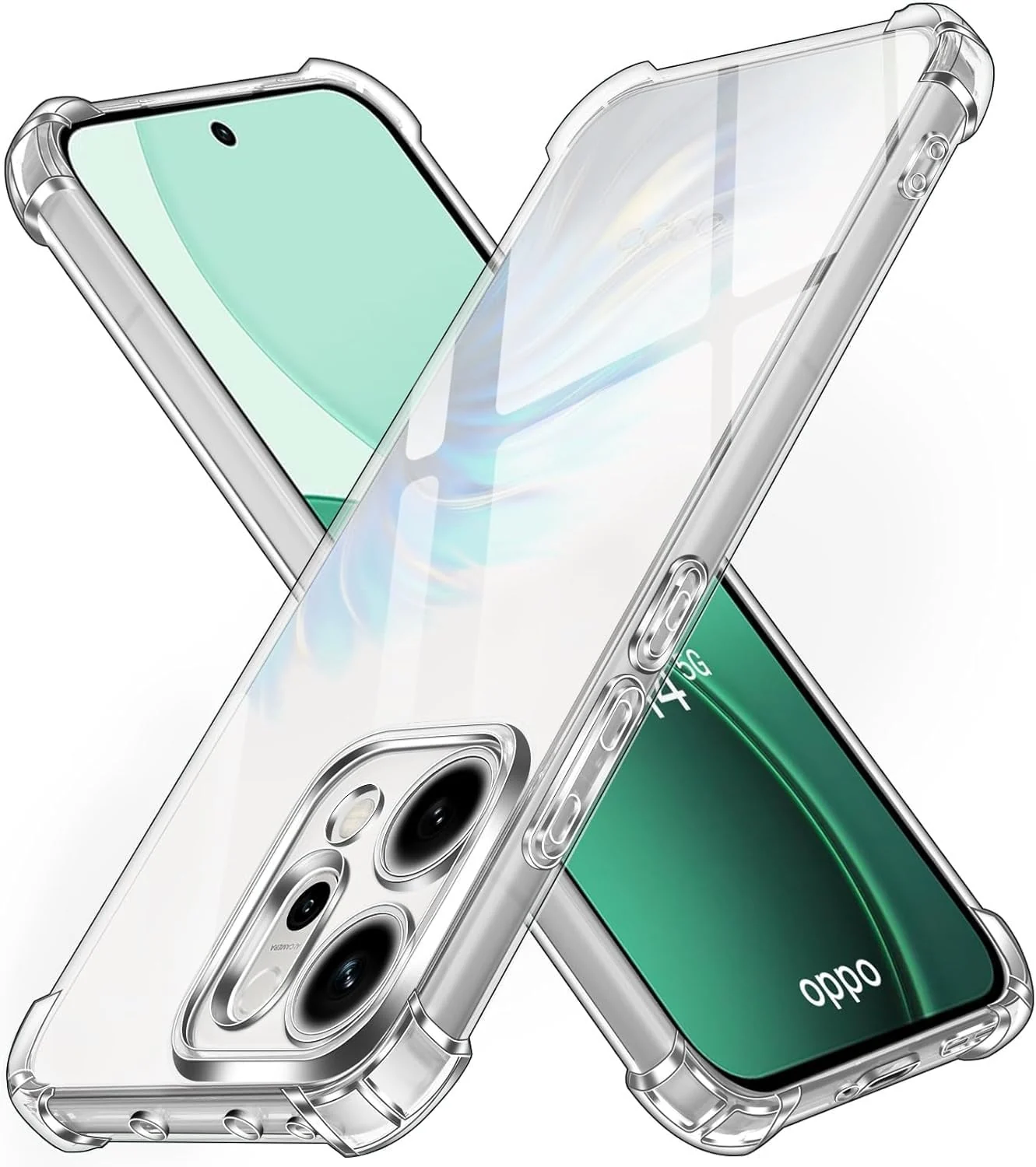 DL3 Mobilak Clear TPU Case for OPPO Reno 14 5G, Camera protection, Shock-absorbing protection, Scratch-resistant surface - Clear