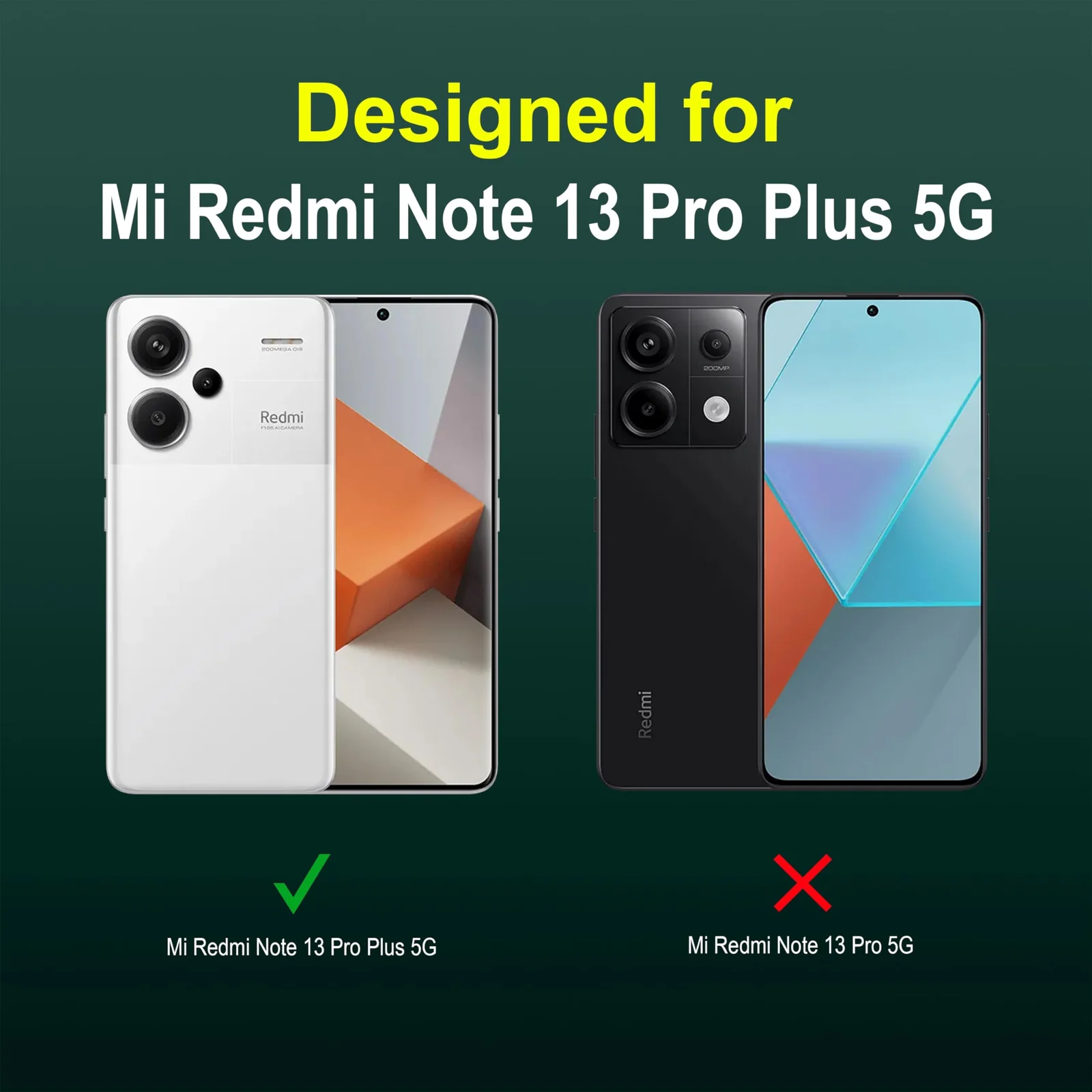 DL3 Mobilak Rugged Protective Case for Xiaomi Redmi Note 13 Pro + Plus 5G, Camera protection, Shock-absorbing protection, Non-slip grip - Green