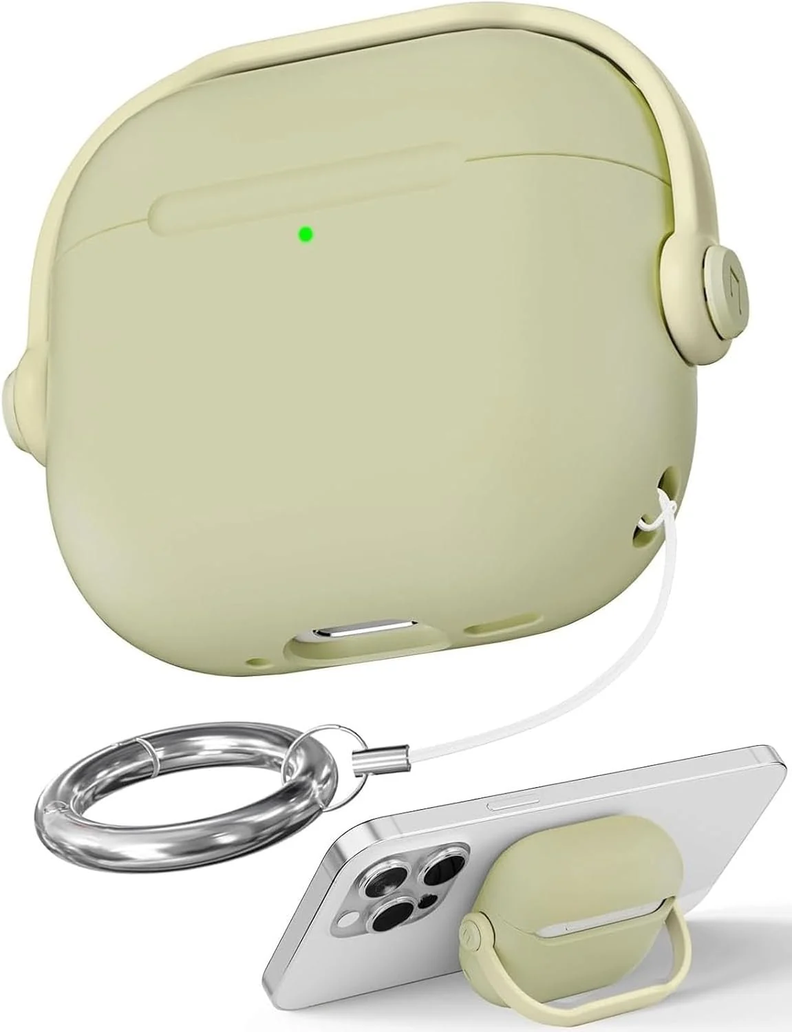 DL3 Mobilak Protective Case for AirPods 3 [With Closure Lid] [Front LED Visible] [With Wrist Strap] Skin Case Compatible with Airpod 3rd Generation 2021