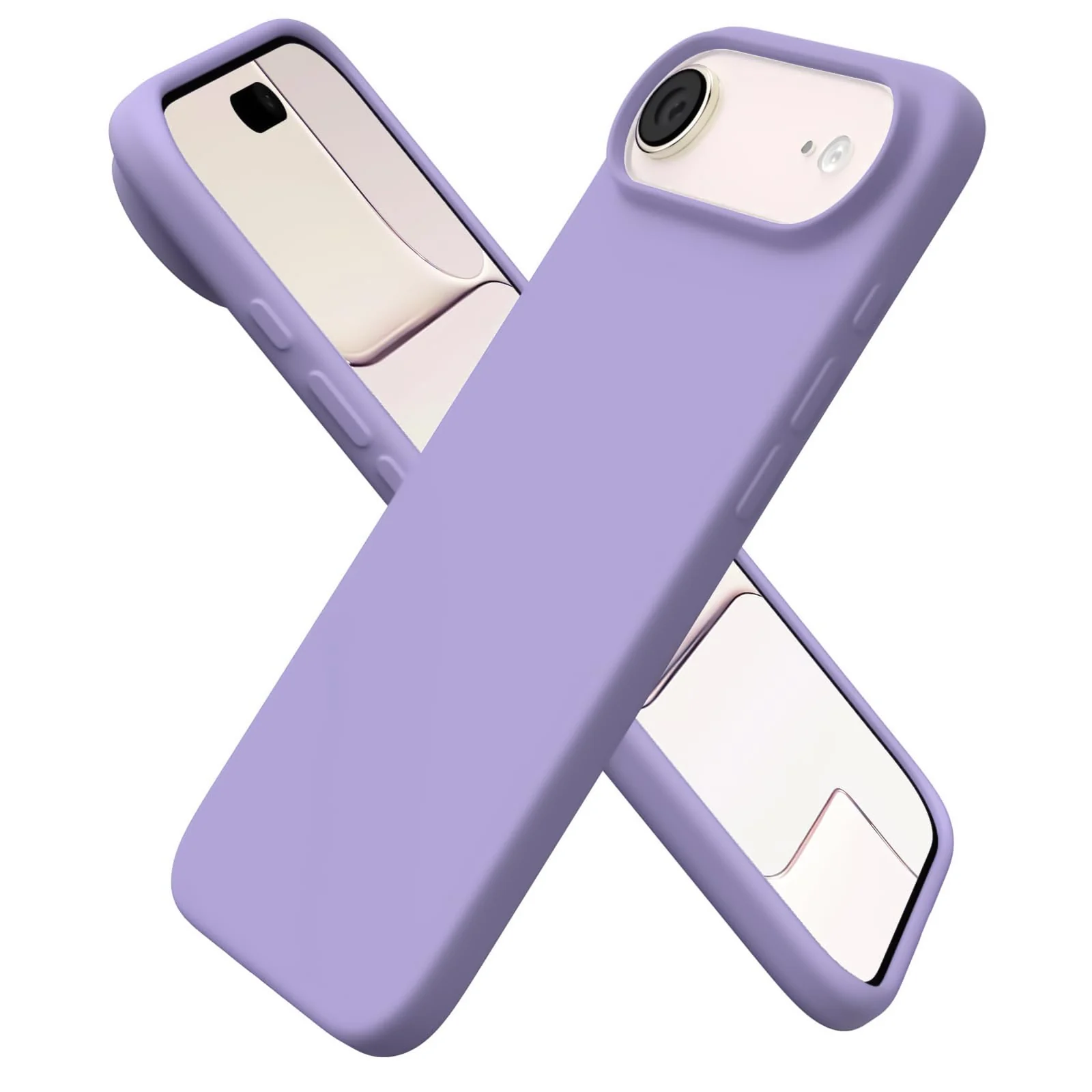 DL3 Mobilak Compatible with iPhone 17 Air 6.5-Inch Case, Premium Liquid Silicone Case, Full Body Protective Cover, Shockproof, Slim Phone Case, Anti-Scratch Soft Microfiber Lining - Light Purple