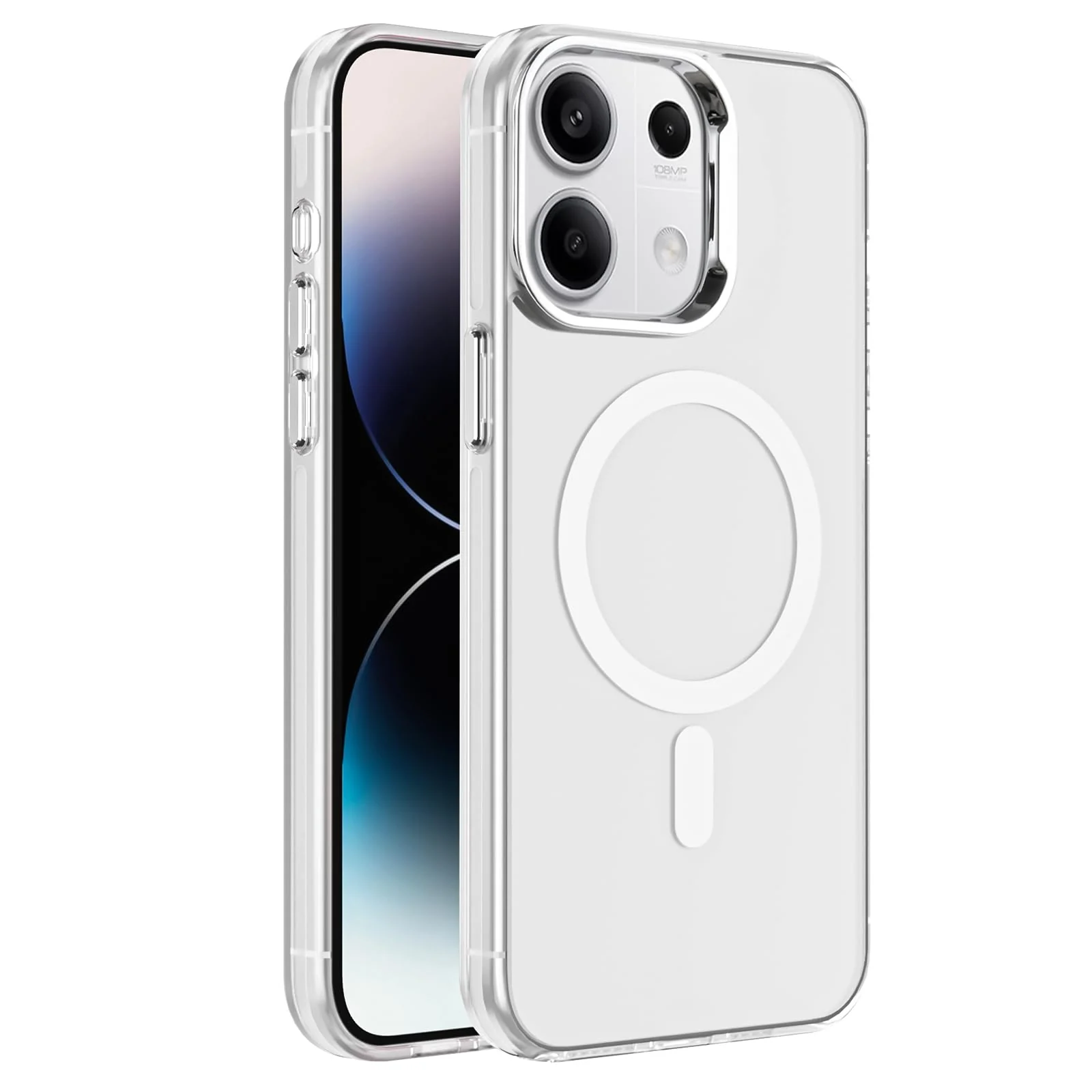 DL3 Mobilak Case For xiaomi Redmi Note 13 Pro 4G/Poco M6 Pro 4G Case Crystal [Not Compatible with MagSafe] Soft TPU Gel Case Flexible Silicone Anti-Scratch TPU Cover - Clear
