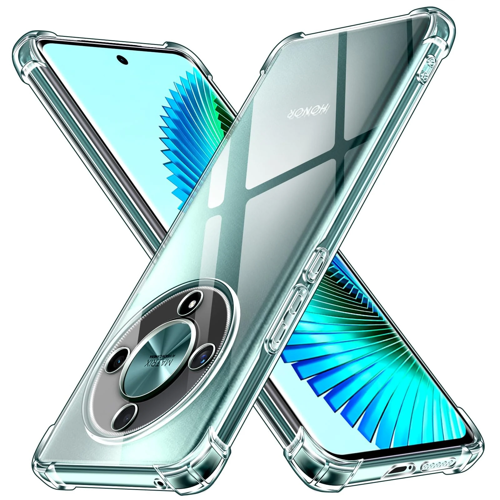 DL3 Mobilak Clear TPU Protective Case for Honor Magic 6 Lite 5G with Camera Protection and Shockproof Design - Clear