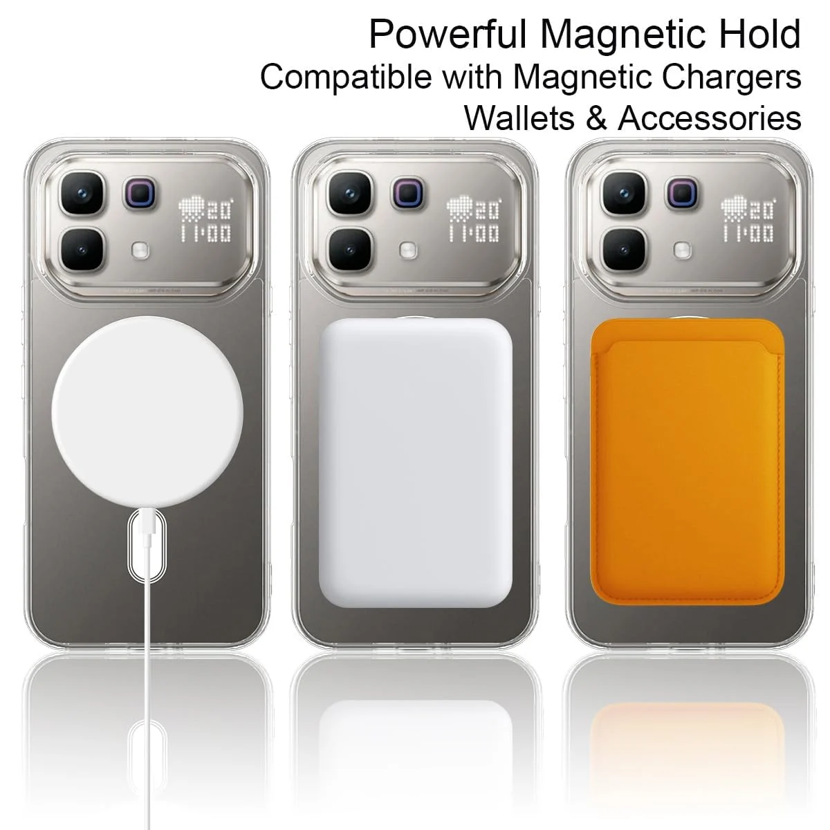 MOBIGON Slim Magnetic MagSafe-Compatible Phone Case for Infinix Note 60 Pro / Note 60, Clear