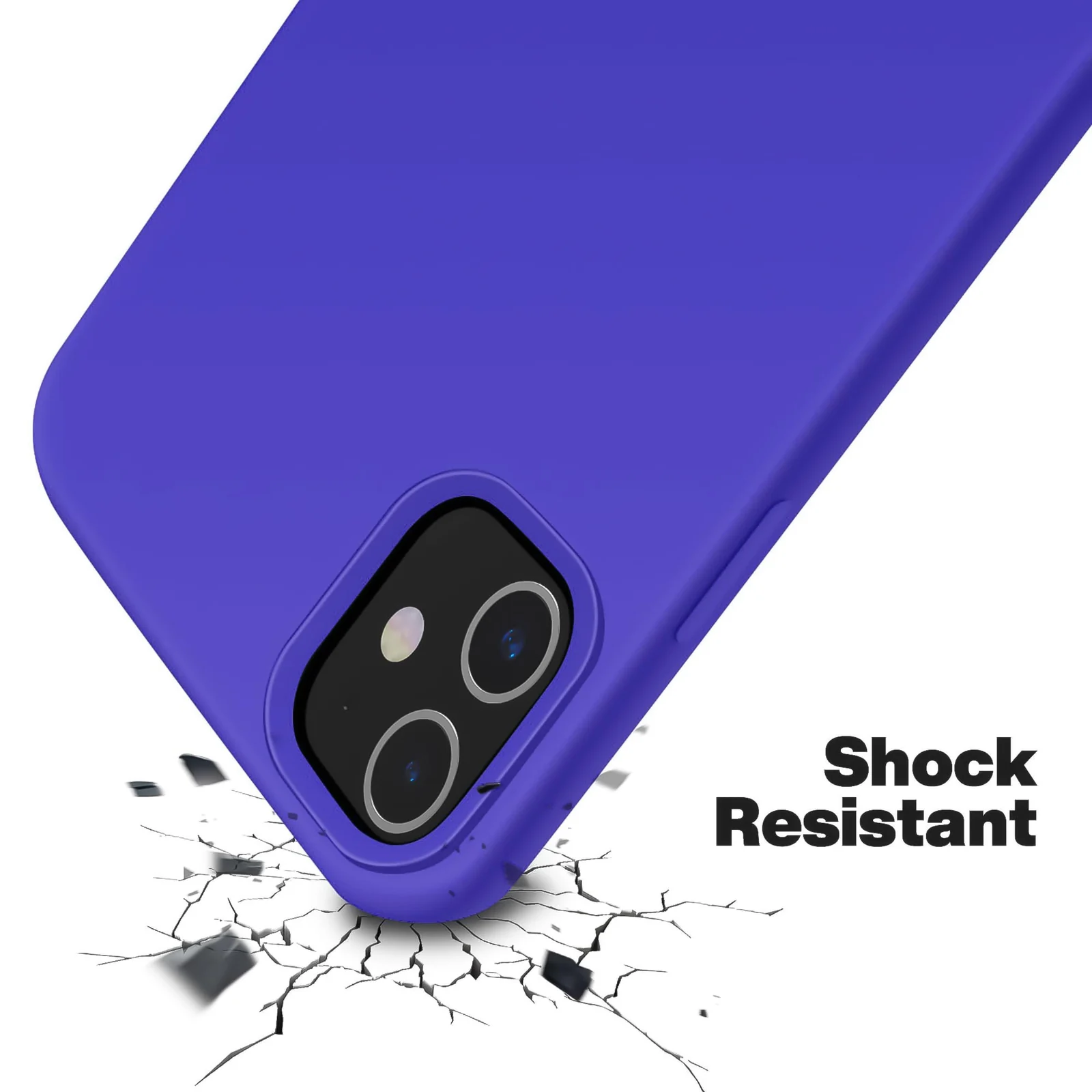 DL3 Mobilak Compatible with iPhone 11 (6.1 Inch) Case, Liquid Silicone Case, Full Body Protective Cover, Shockproof, Slim Phone Case, Anti-Scratch Soft Microfiber Lining - Pepsi
