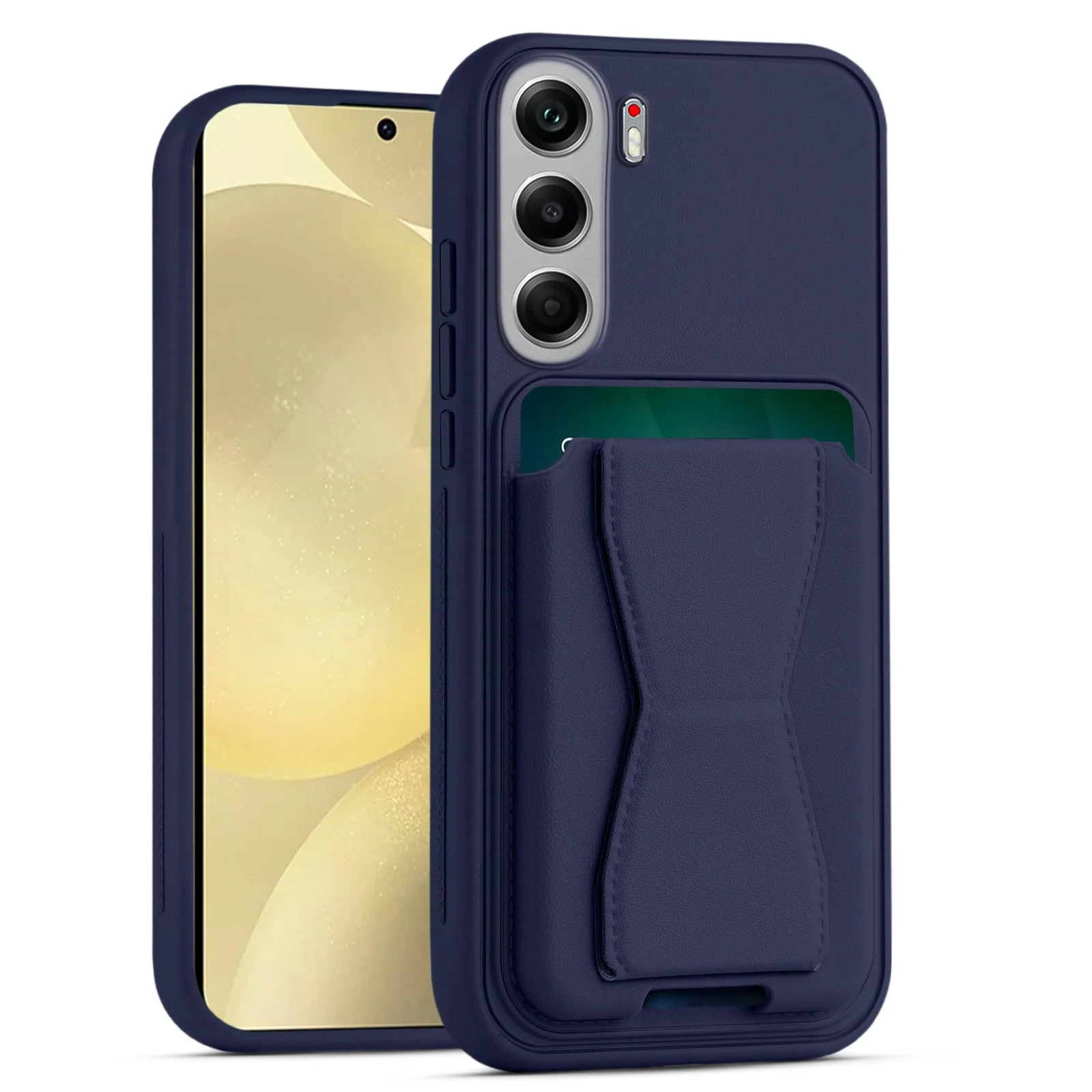Dl3 Mobilak Leather Wallet Case Compatible with Tecno Camon 40, Leather Back Cover With TPU Frame, Shockproof Protective Phone Case with Card Holder Stand (Black)