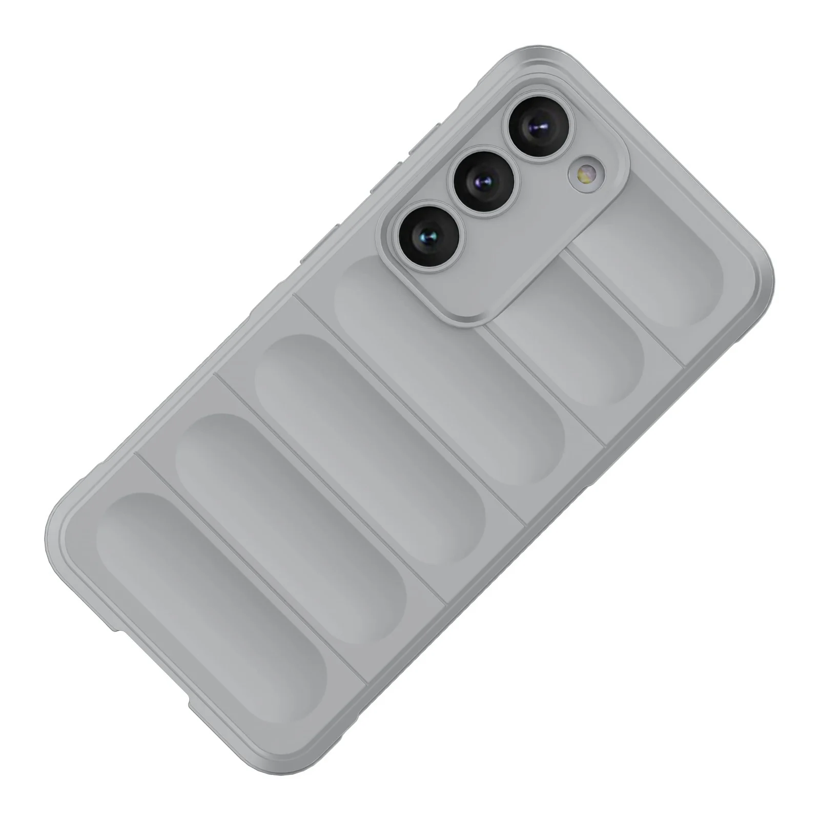 DL3 Mobilak Silicone Case for Samsung Galaxy S23 5G 6.1-Inch Heavy Duty Protective [Slim Fit] Shockproof Soft Flexible Protective Design Shock-Absorption TPU Cover With Camera Protection - Gray