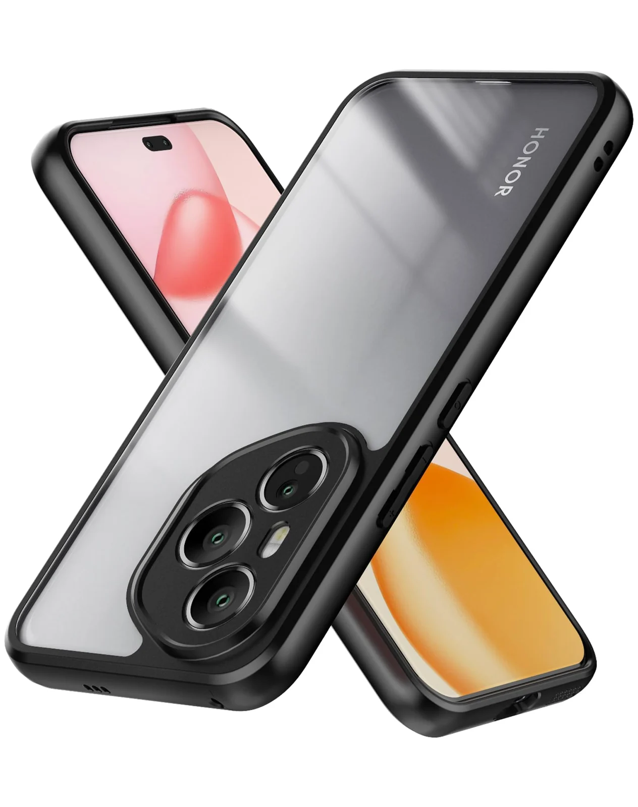 DL3 Mobilak Rugged Protective Case for Honor 400 Pro 5G, Camera protection, Shock-absorbing protection, Scratch-resistant surface - Black