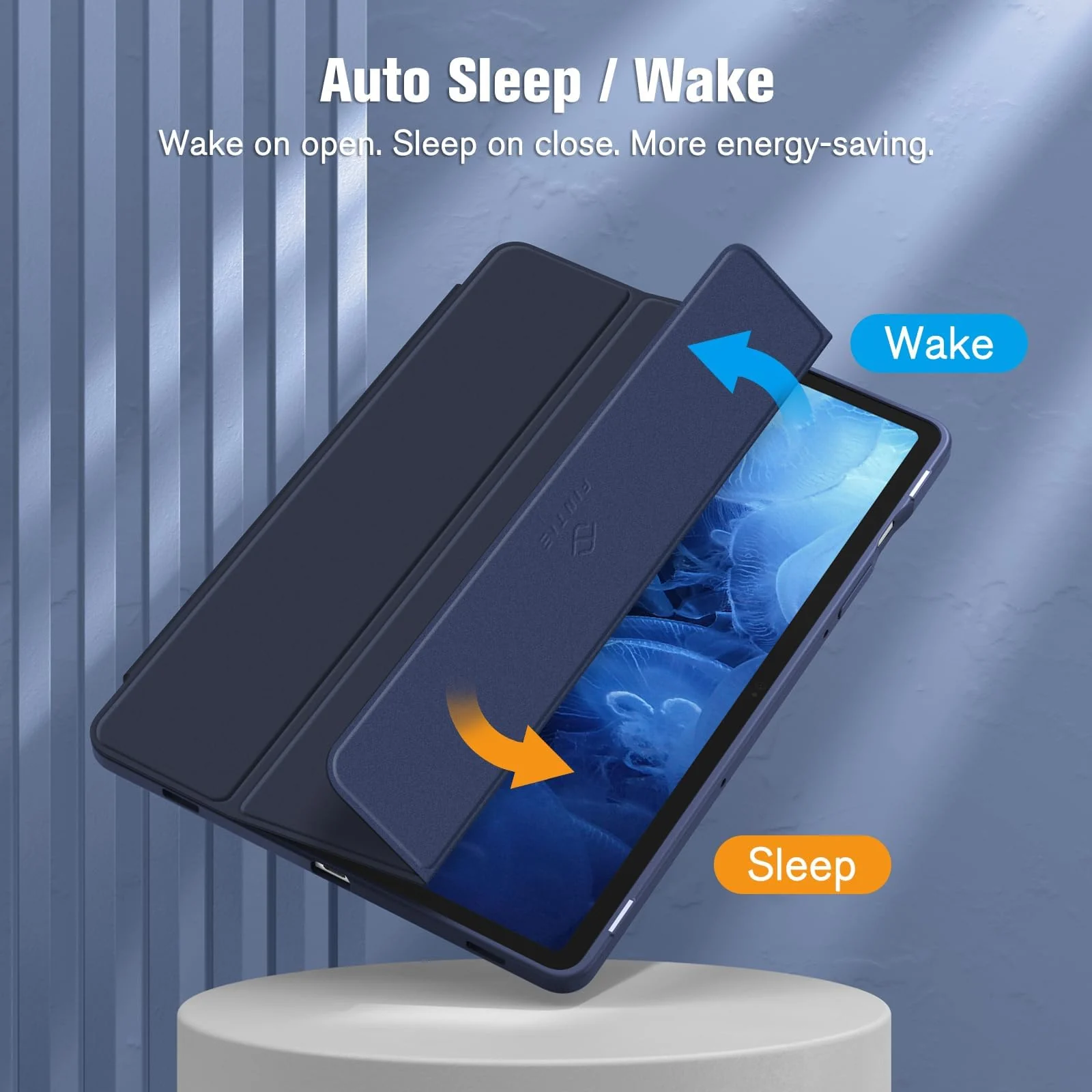 DL3 Mobilak Hybrid Slim Case for Samsung Galaxy Tab S9 FE 5G 10.9 Inch/Galaxy Tab S9 11 Inch 2023 with S Pen Holder, Shockproof Cover with Clear Transparent Back Shell, Auto Wake/Sleep - Midnight Blue