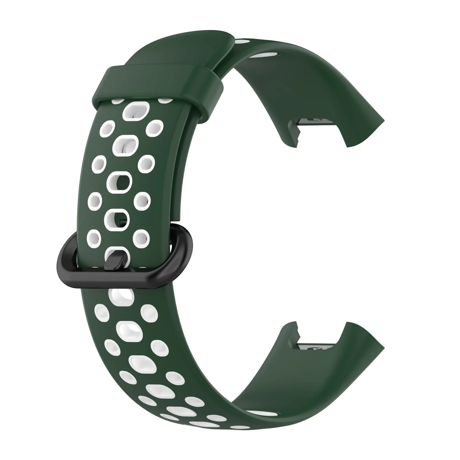 DL3 Mobilak Strap Compatible with Xiaomi Redmi Watch 2 Lite/Poco Watch/Redmi Watch 2 / Horloge 2 Soft Replacement Sport Silicone Strap - Green White