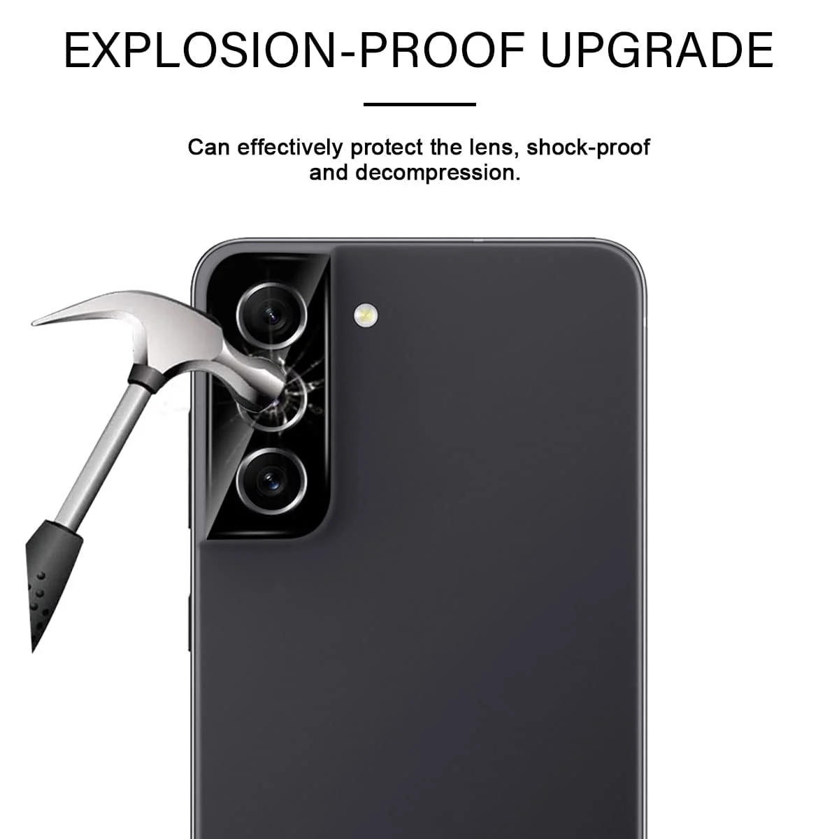 DL3 Mobilak Samsung Galaxy S21 FE 5G Camera Protector Tempered Glass Screen Protector HD [Full Coverage][Anti-Scratch] Drop Protection Ultra Clear/Thin Lens Protector Case - Black
