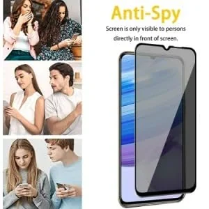 DL3 Mobilak Privacy Full Glass Screen Protector For vivo V27e - Black