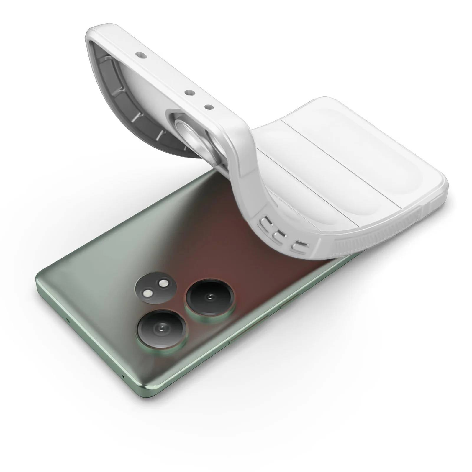 DL3 Mobilak Flexible Silicone and TPU Protective Case with Camera Protection for realme GT6 / GT Neo6 / GT Neo 6 SE / GT 6T - White