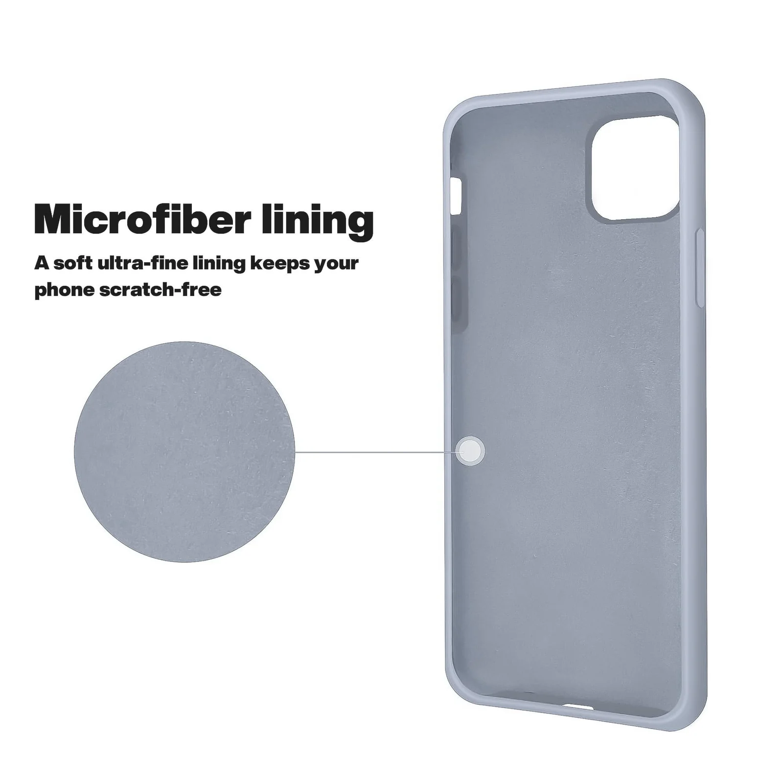 DL3 Mobilak Compatible with iPhone 11 (6.1 Inch) Case, Liquid Silicone Case, Full Body Protective Cover, Shockproof, Slim Phone Case, Anti-Scratch Soft Microfiber Lining - A. Baby Blue