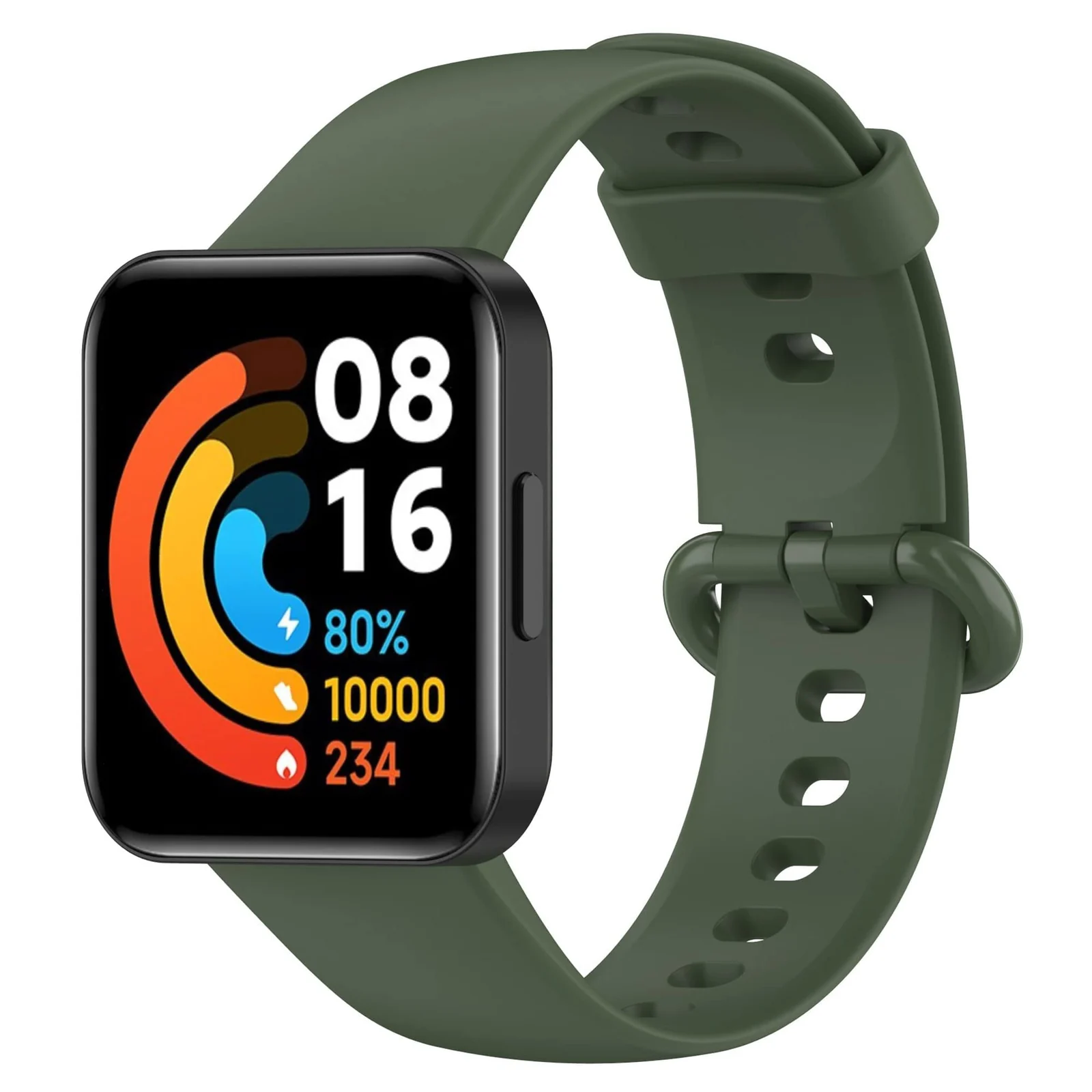 DL3 Mobilak Strap Compatible with Xiaomi Redmi Watch 2 Lite/Poco Watch/Redmi Watch 2 / Horloge 2 Soft Replacement Sport Silicone Strap - Black