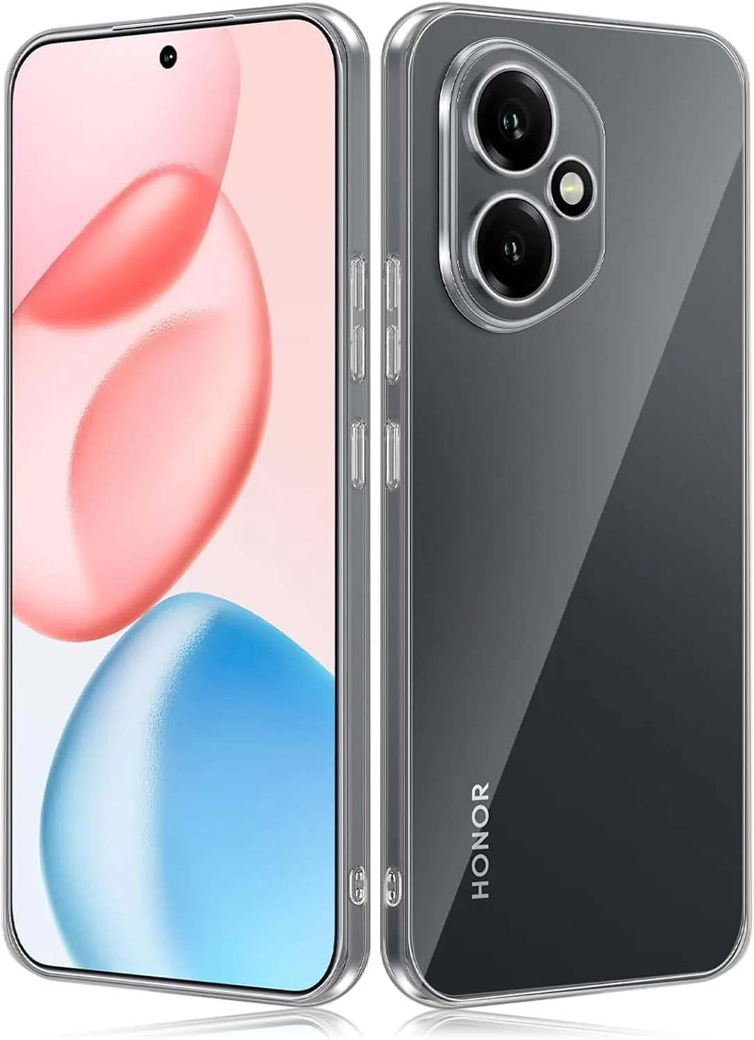 DL3 Mobilak Case Compatible with Honor 400 5G, Case Crystal Soft TPU Gel Case Flexible Silicone Anti-Scratch Camera Protection TPU Cover - Clear