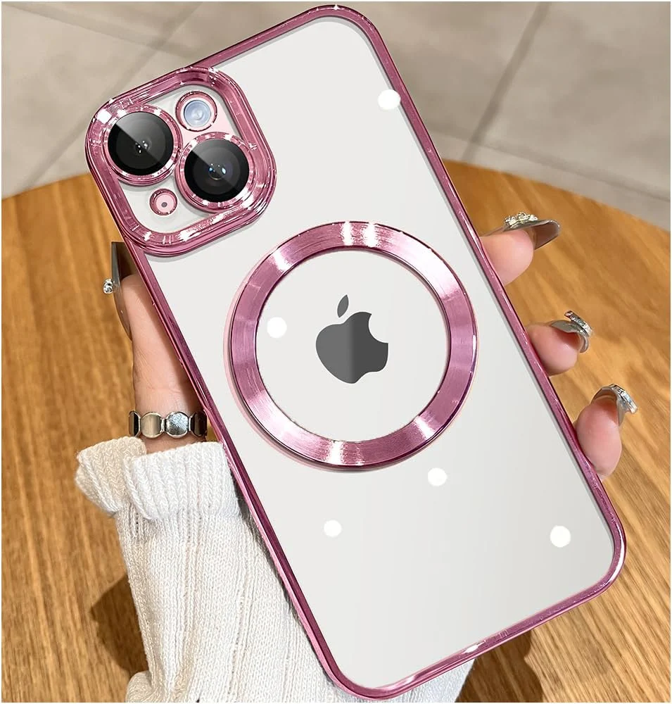 DL3 Mobilak Plated-Edge TPU Protective Case with Camera Protection for iPhone 13 - Pink